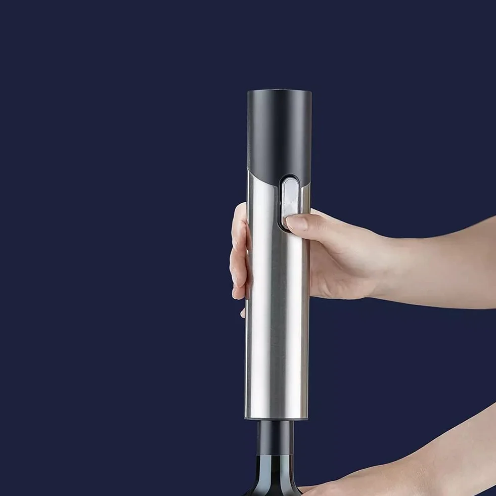 Abridor de botellas de cerveza y vino 2 en 1, abrebotellas eléctrico inteligente, juego de abridor de botellas de vino eléctrico recargable, adecuado para reuniones familiares, restaurantes, regalos