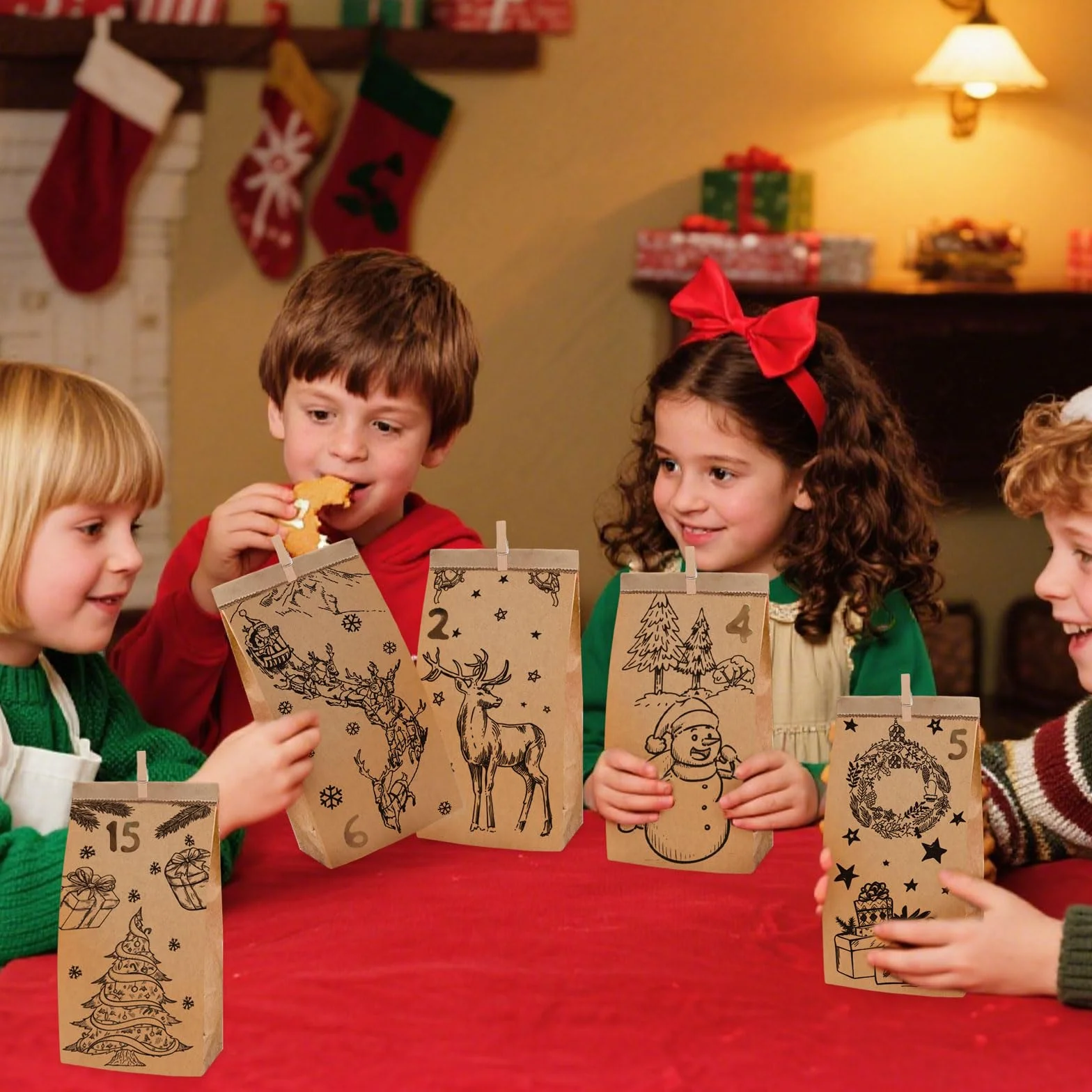 Calendario de Adviento para Rellenar 2025 Personalizado, 24 DIY para Niños y Adultos