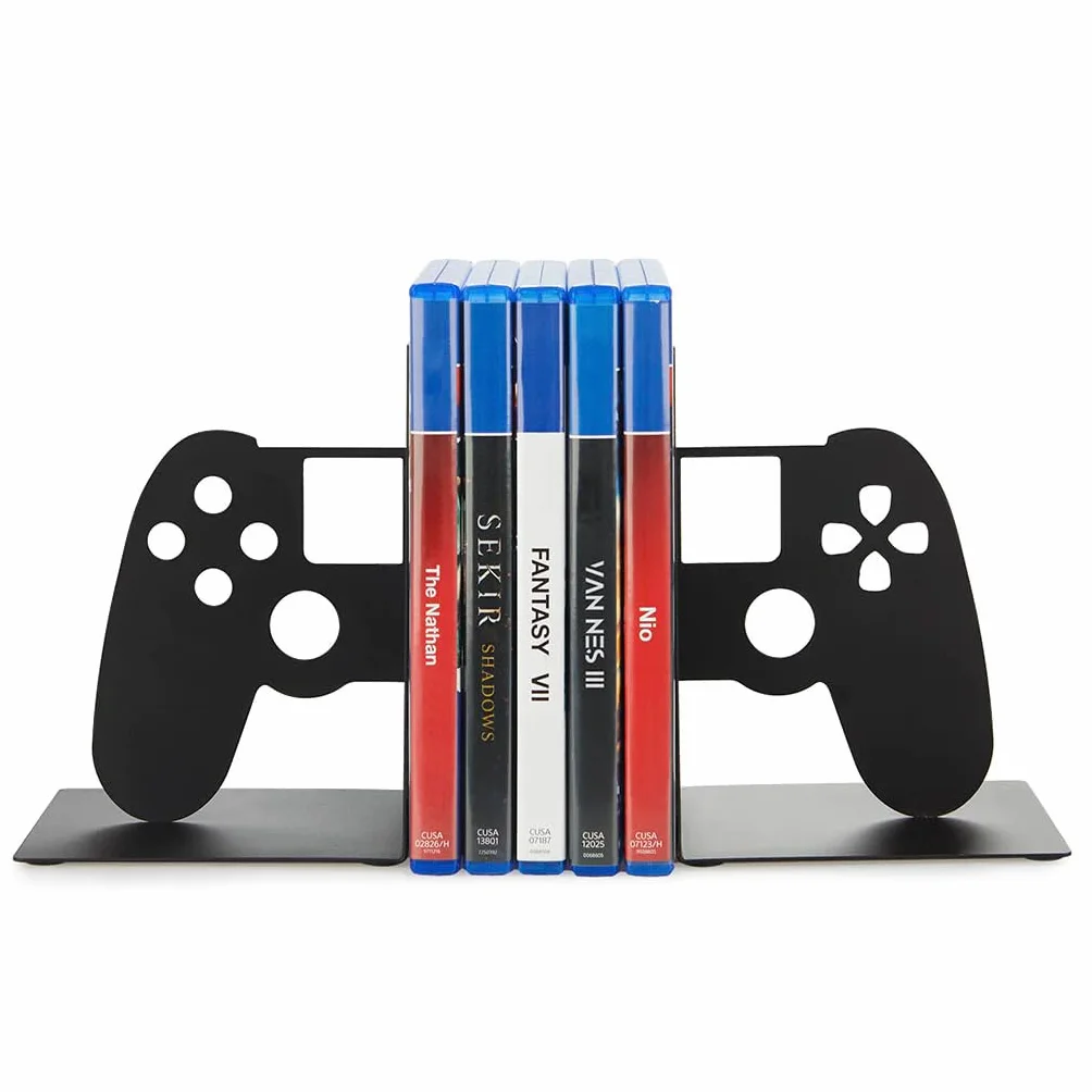 Balvi Soporte Videojuegos Joypad Color Negro Sujetador de Videojuegos para Estanteria con Forma de Ma