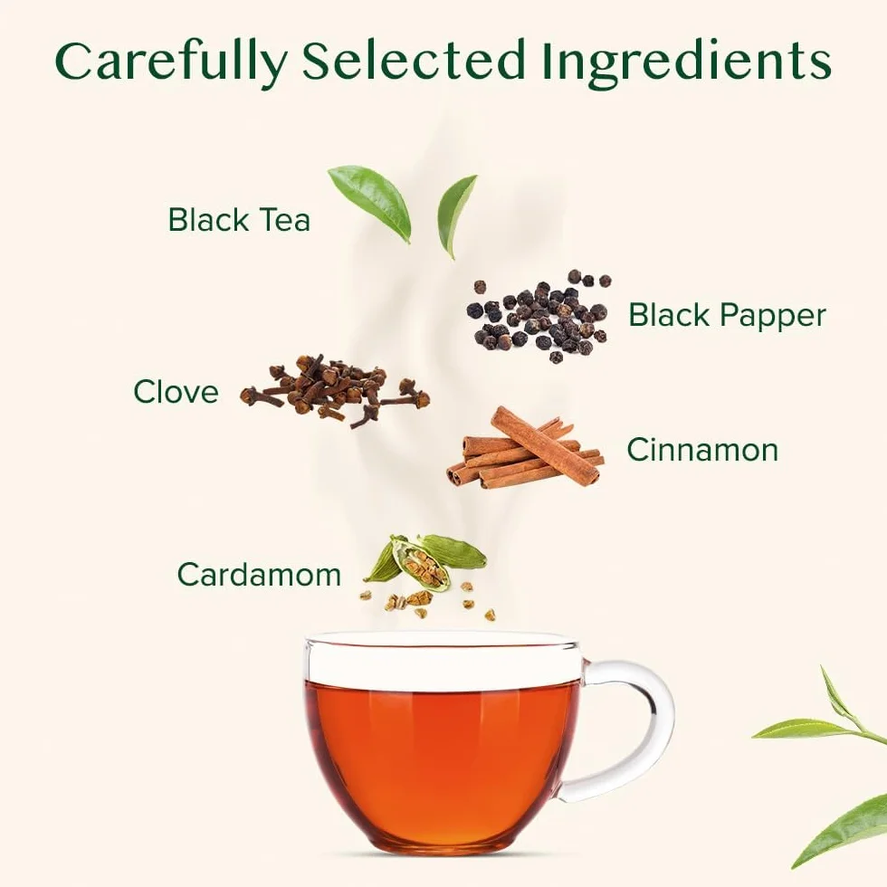 VAHDAM Té Chai Masala Doble Especia 100 g 50 tazas Fuerte Picante Ingredientes Naturales