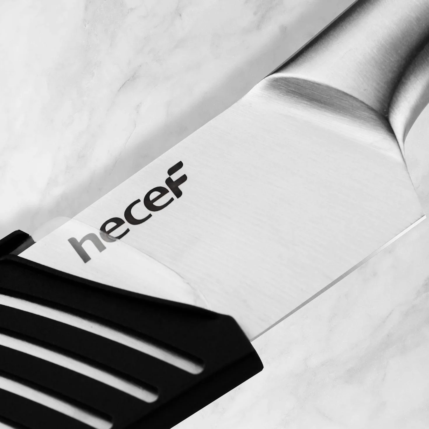 hecef 5 Piezas Juego de Cuchillos con Mango Hueco，Cuchillos de Acero Inoxidable Pulido Avanzado, Juego de Cuchillos de Chef Profesional, Cuchillos de Cocina con Hoja Afilada