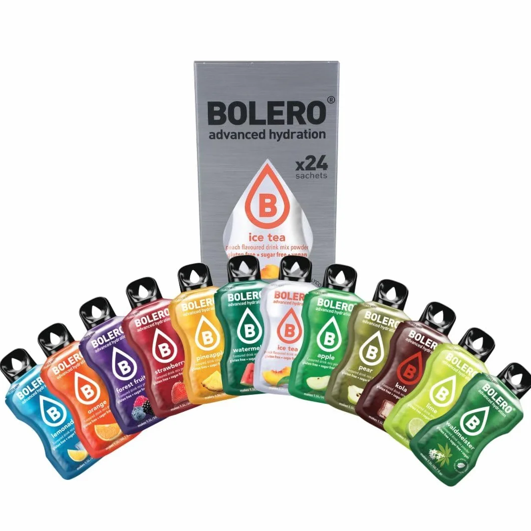 Bolero BEST OF MIX 24x9g Saftpulver ohne Zucker, gesüßt mit Stevia + Vitamin C, glutenfrei veganfreundlich