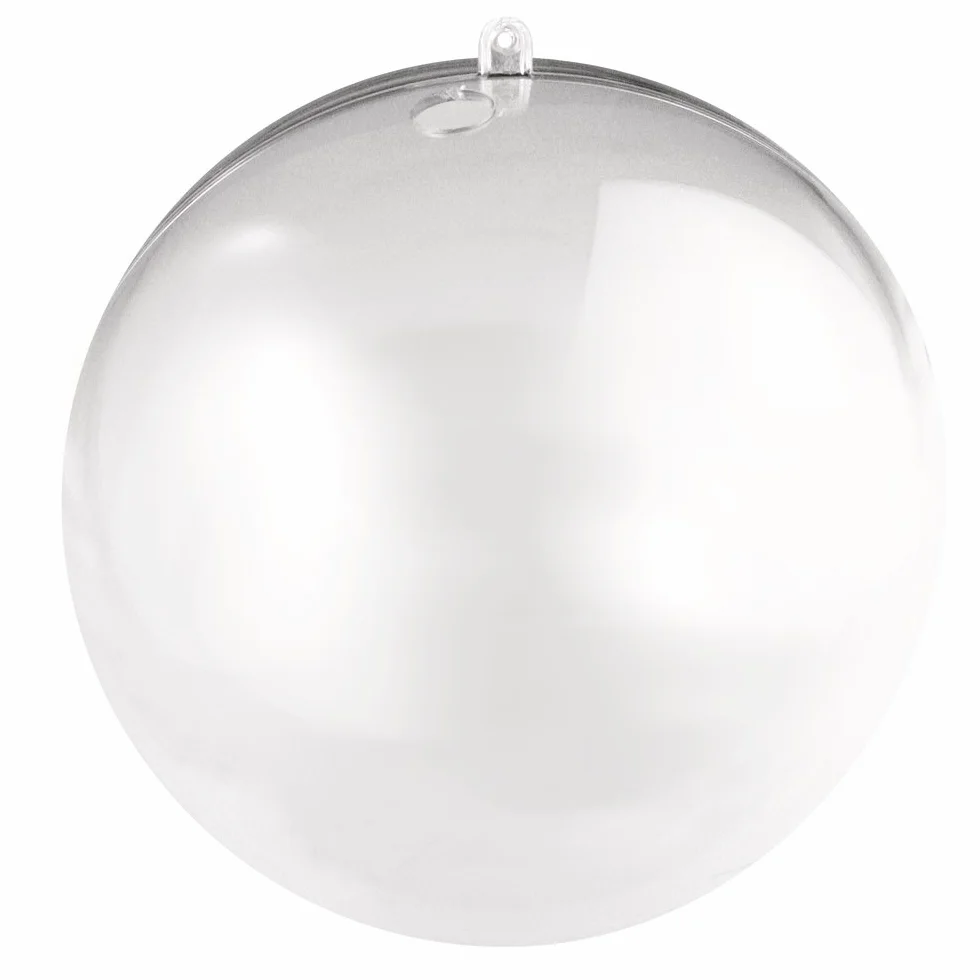 Rayher Bola transparente plástico 18 cm Ø rellenable