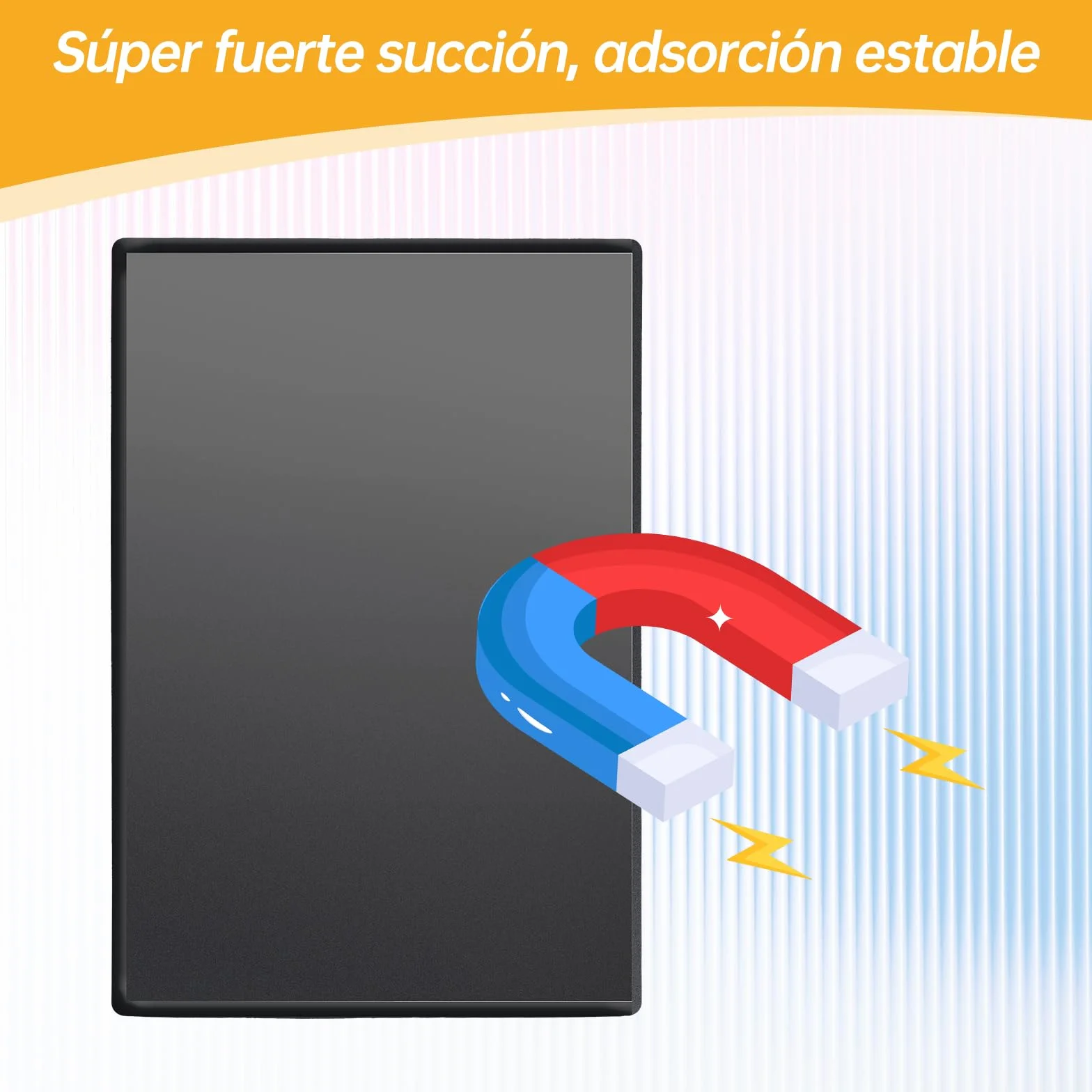 Marcos de Foto Magnético para Refrigerador 15x10 cm Bolsas Magnéticas Negro