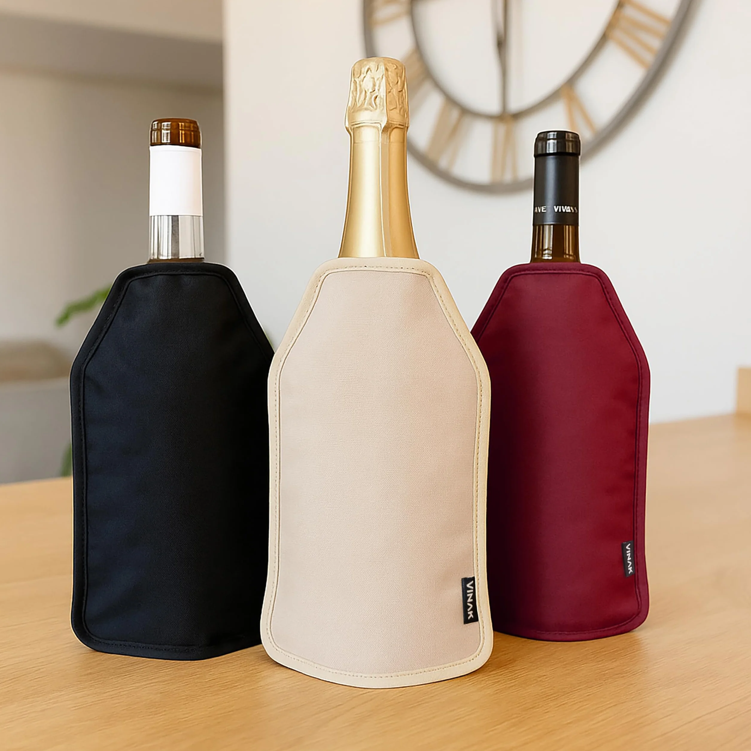 Funda enfriadora XPERT para botellas de vino Negro 5 capas aislantes