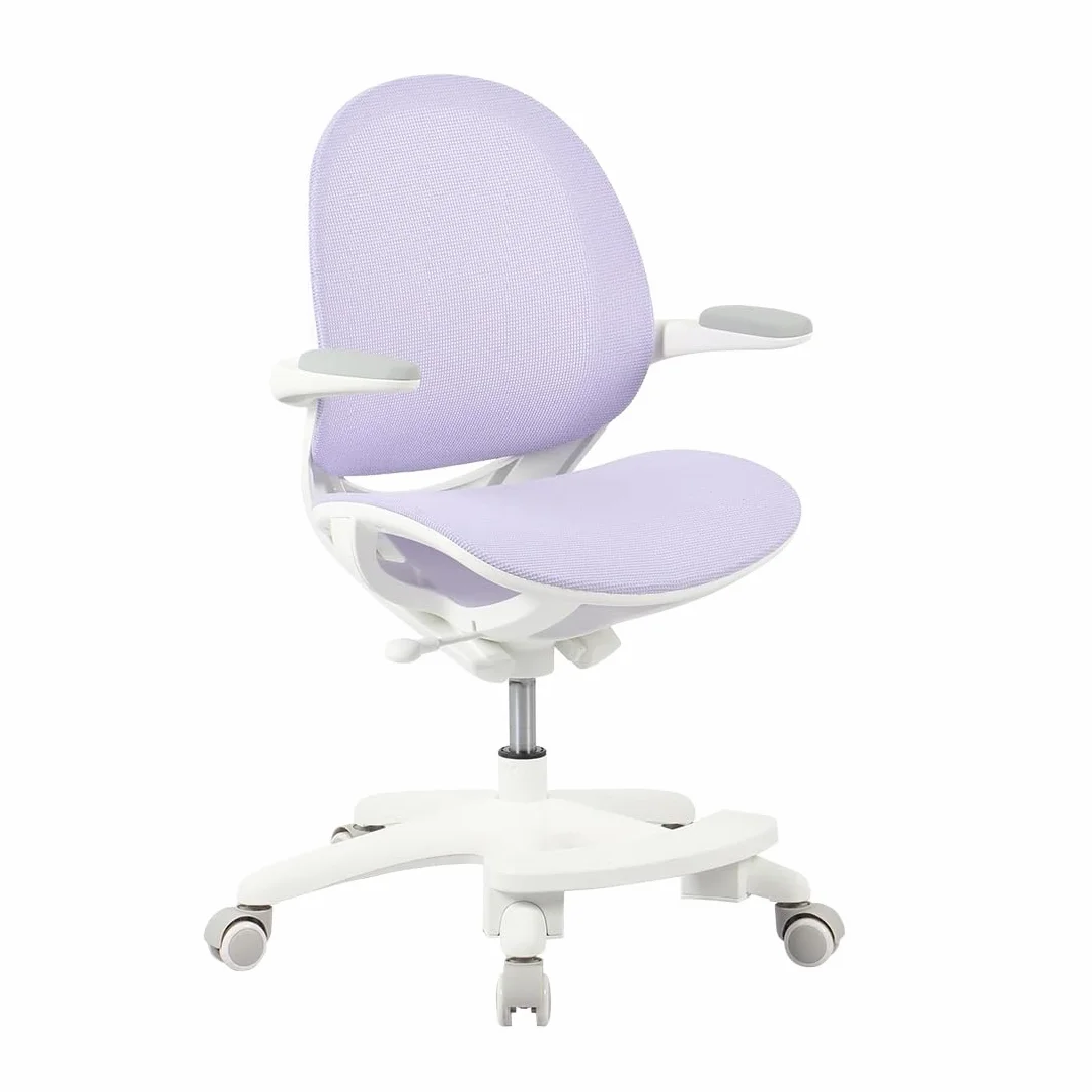 Spacetronik Silla de escritorio para niños – Silla de oficina infantil con reposapiés y reposabrazos ajustables – Silla de escritorio ergonómica para niños de 5 – 14 años de edad – 82,5 – 90 cm de