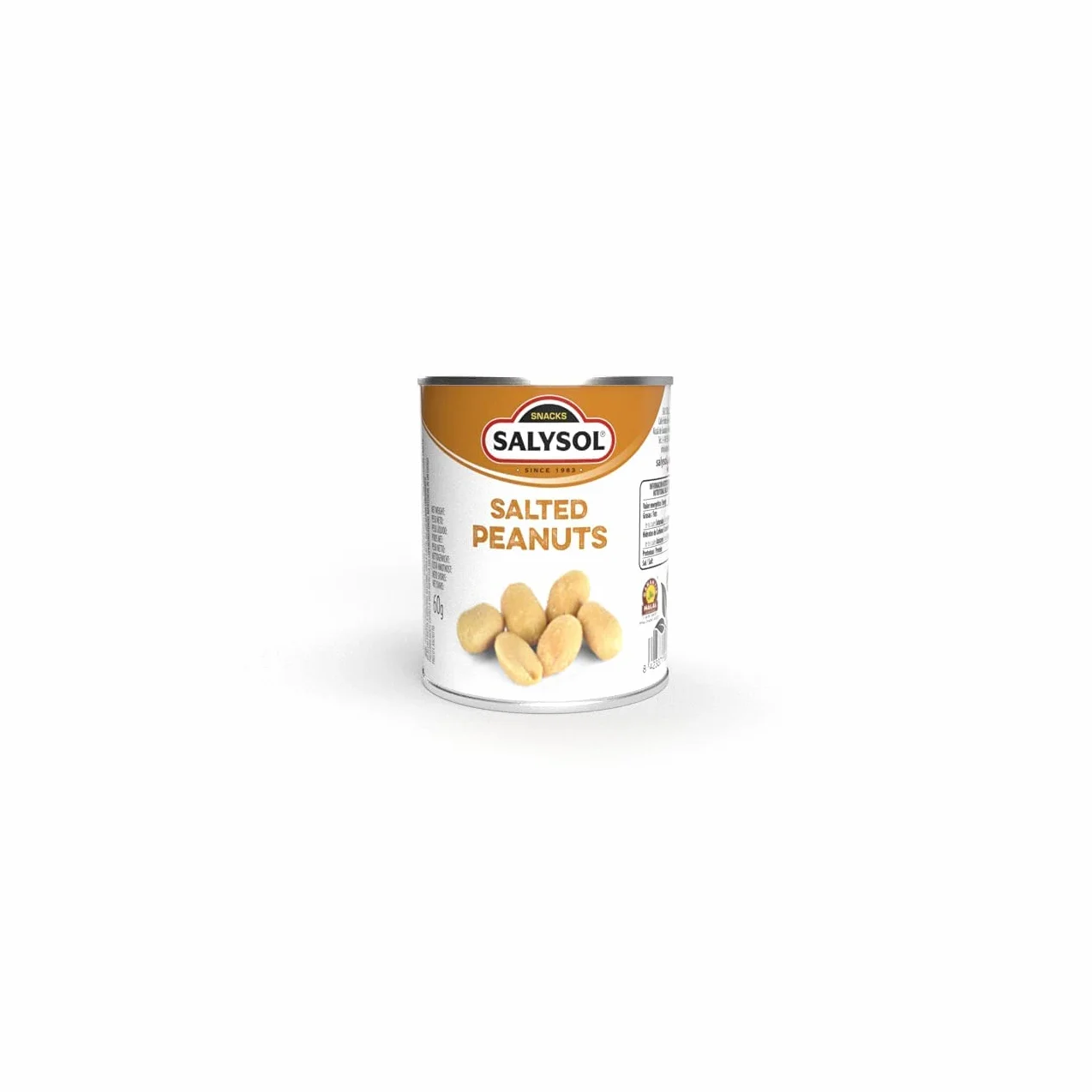 SALYSOL Cacahuetes Salados 10x50 gramos Aperitivos Salados Envasados al Vacío