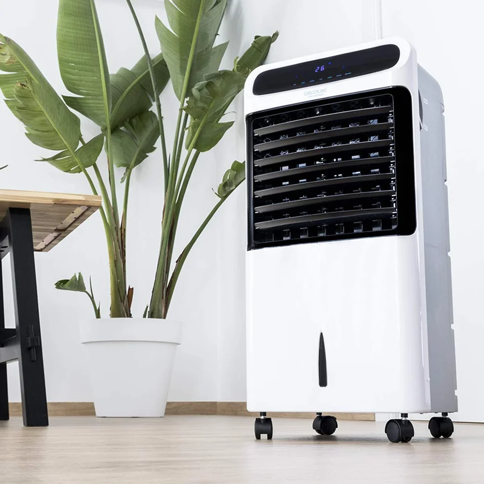 Cecotec Climatizador Evaporativo EnergySilence PureTech 6500. 80 W, Doble Función Frio/Calor, Caudal 600 m2/h, 12l de Capacidad, Temporizador hasta 8h, Mando a Distancia, 3 Velocidades