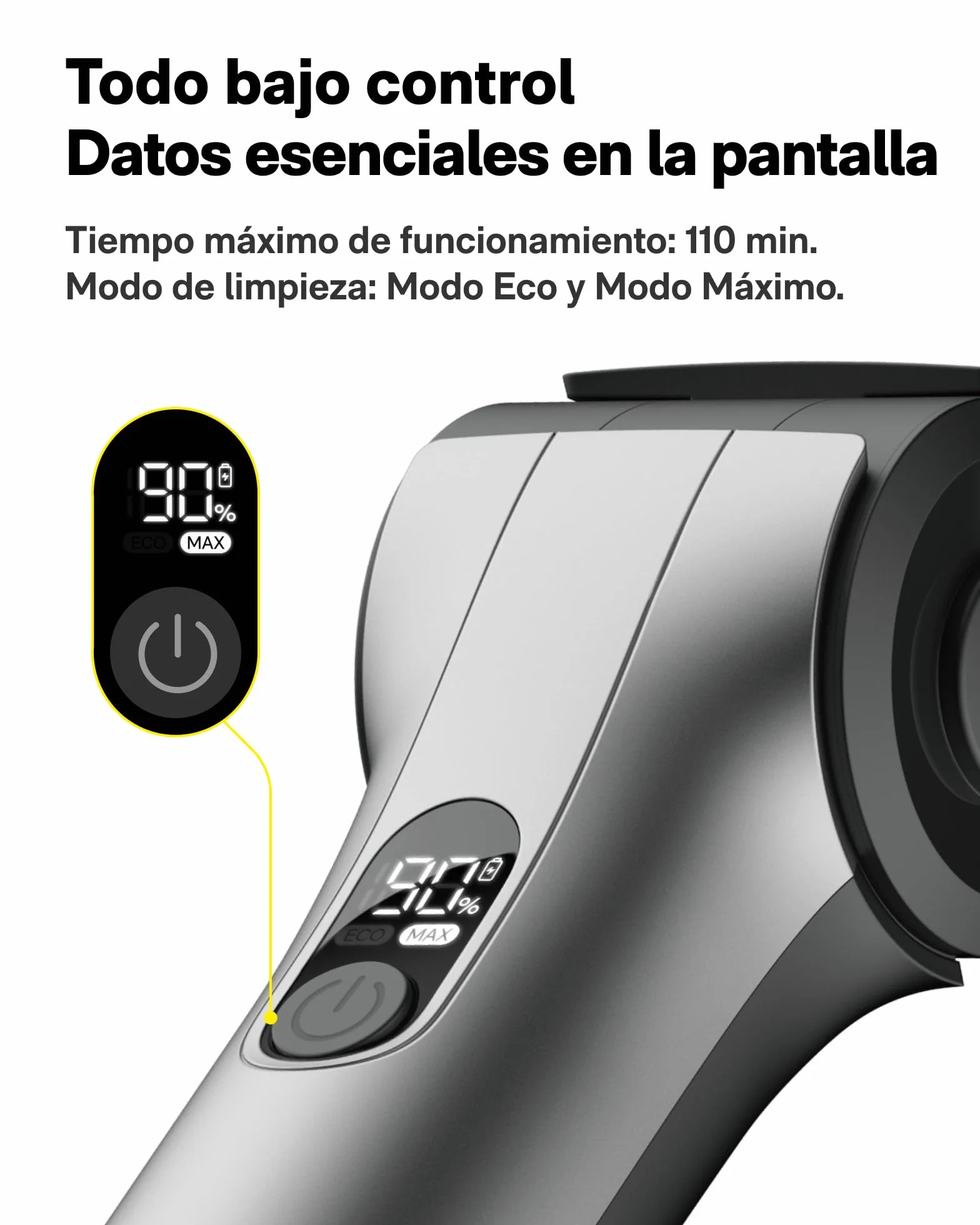 HOTO Cepillo Eléctrico Limpieza Hogar - Mango Extensible con Ángulo Ajustable, IPX7, Incluye 8 Cabezales Reemplazables para Limpieza Profunda de Baños, Azulejos y Superficies