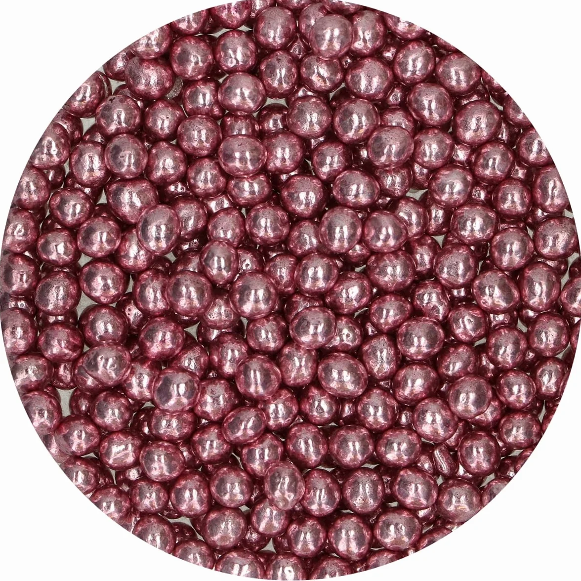 FunCakes Crispy Choco Pearls Metallic Pink 60 g Dekoracja do Tortów
