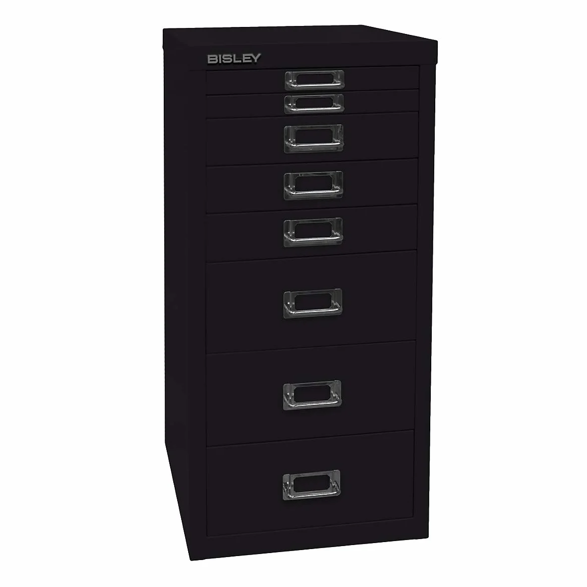 Bisley multid rawer, 29er Serie, DIN A4, 8 cajones, Metal, 603 Naranja, 38 x 27.9 x 59 cm