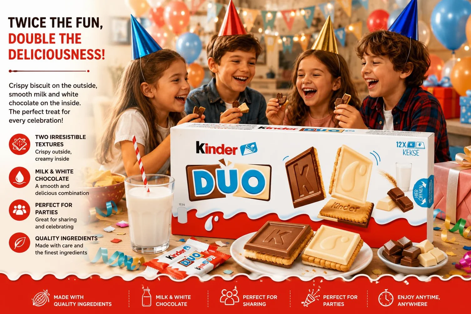 Kinder Duo 150g Caja 12 Unidades