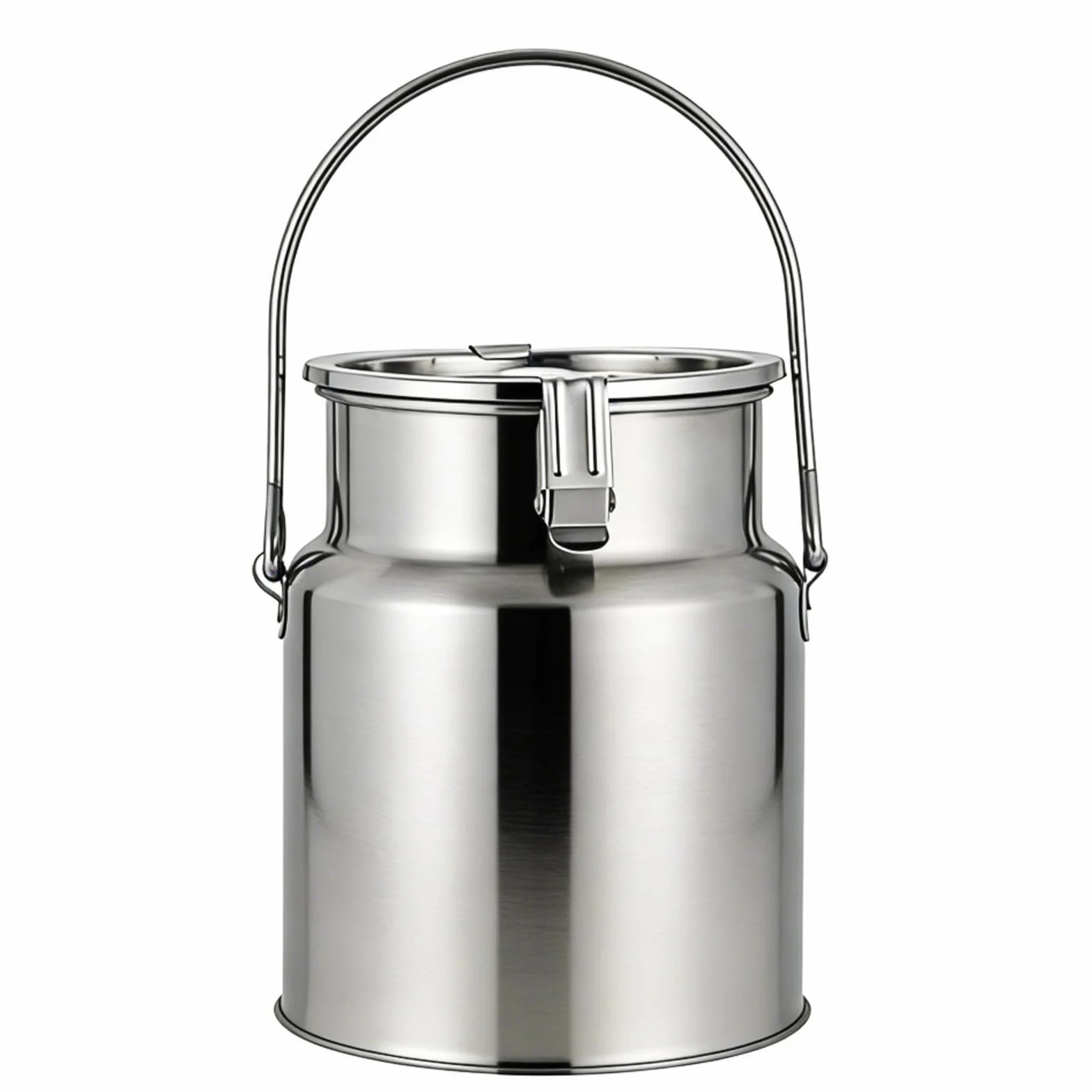 lechera de acero inoxidable con tapa Cubo para Transportar Leche, para almacenar líquidos y sólidos,Nofaucet-10L