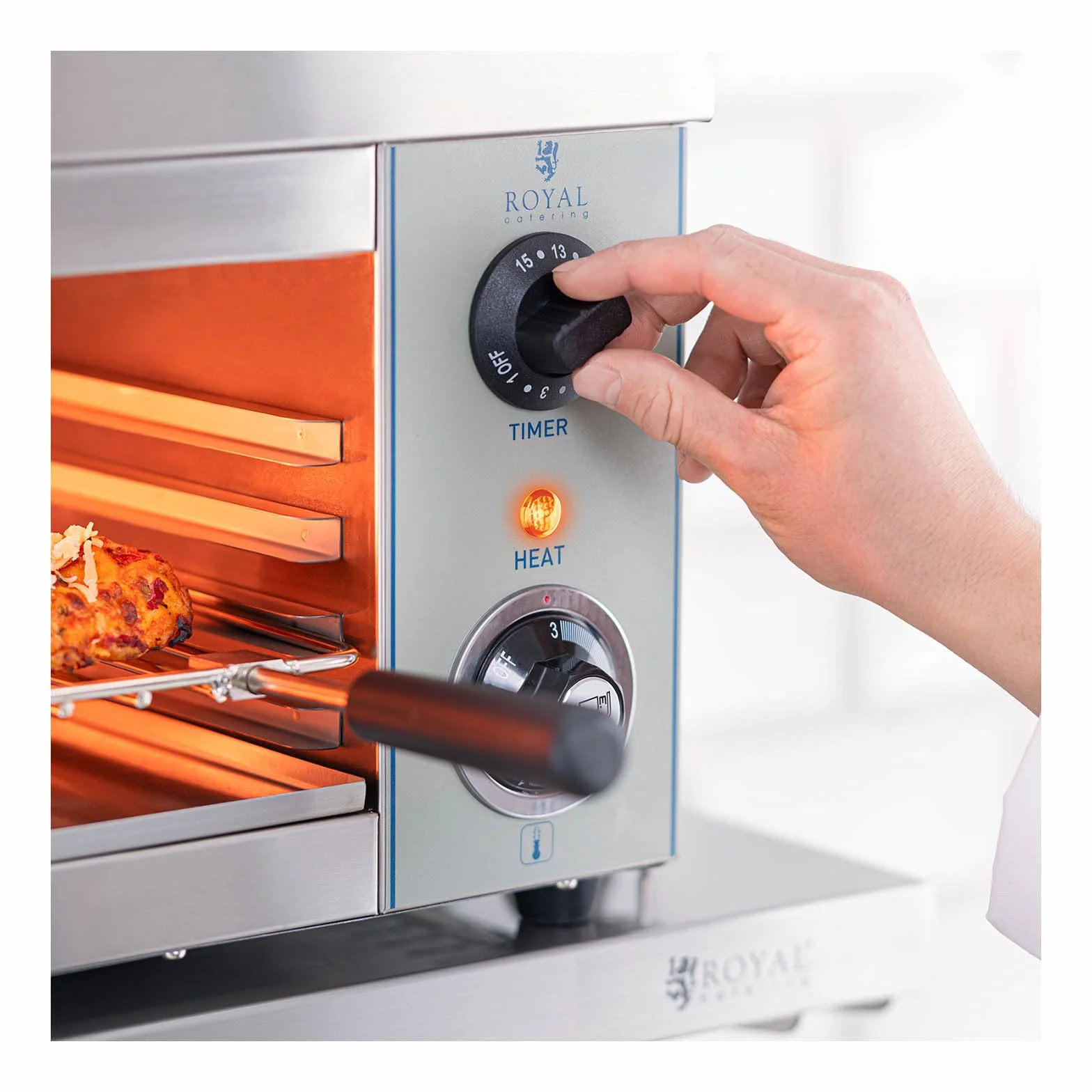 Royal Catering RCES-2000-EGO Tostador industrial 2000W 1 resistencia infrarrojos