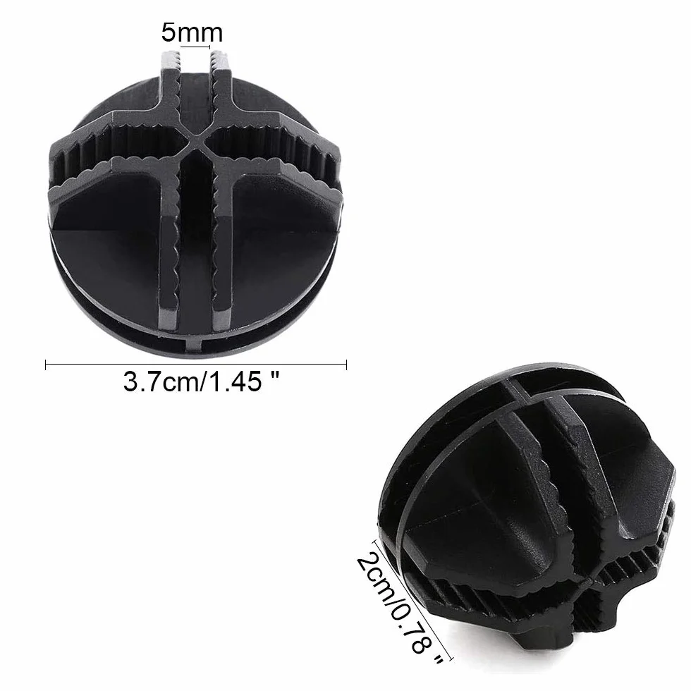 ManLee Conectores Armario Modular 40pcs Plástico Cubo Alambre Negro 3.7x3.7cm
