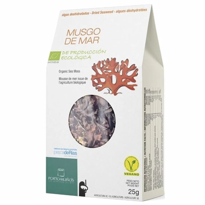 Alga Musgo de Mar Ecológica Deshidratada 25g Mastocarpus Stellatus