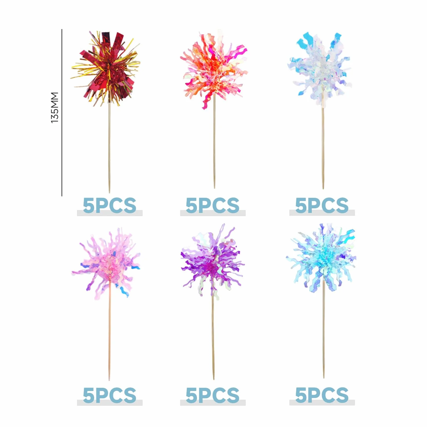 30 Palitos De Cóctel, Decoraciones Para Fiestas, Palos De Fuegos Artificiales, Palitos Para Decorar Pasteles, Palitos De Cóctel