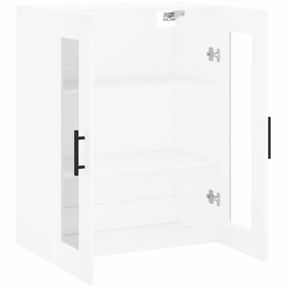 vidaXL Armario de Pared Blanco 69,5x34x90 cm, Armario, Armario Colgante, Armario Auxiliar, Armario de almacenaje, Armario Colgante de Pared