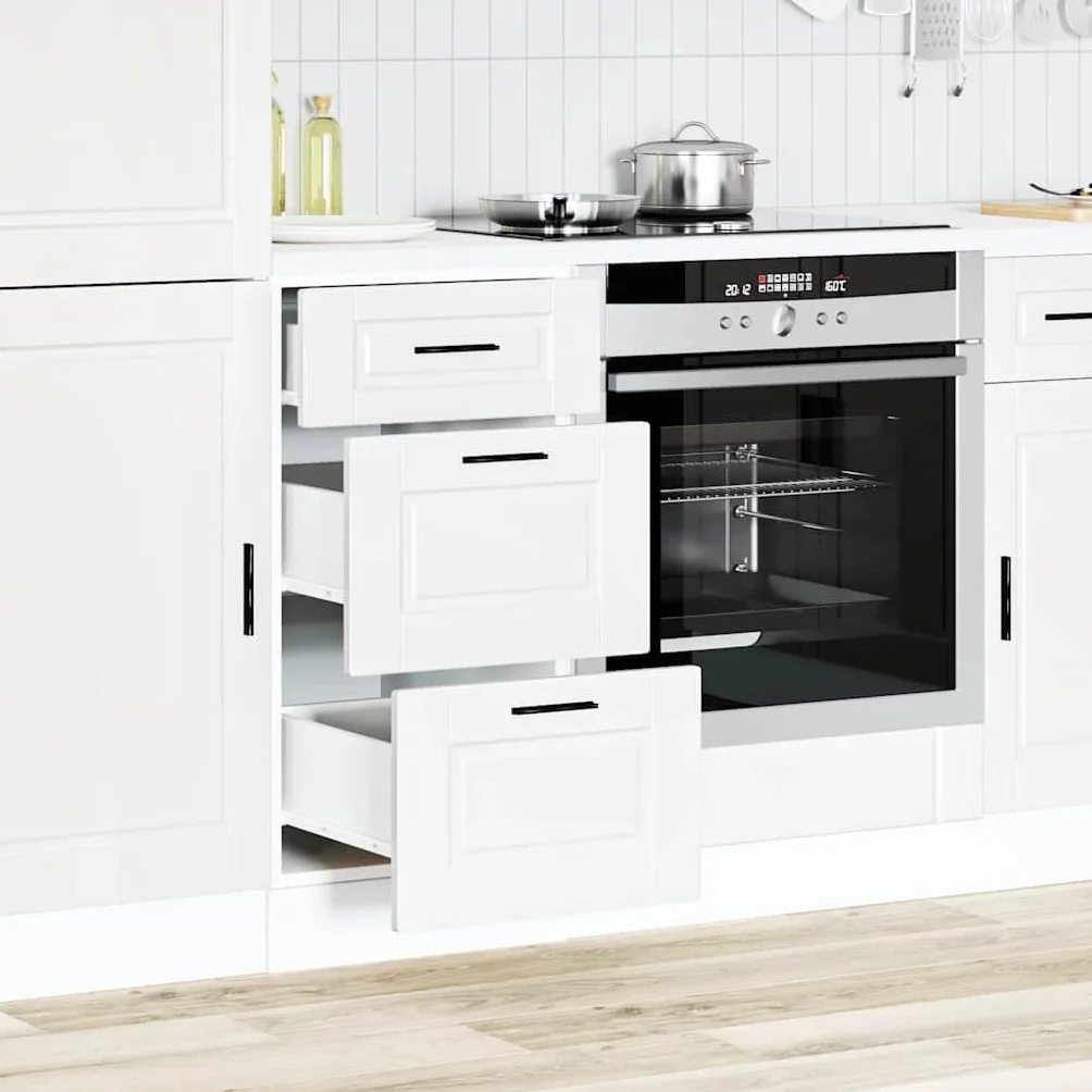 vidaXL Base de cocina Porto Blanco multicapa