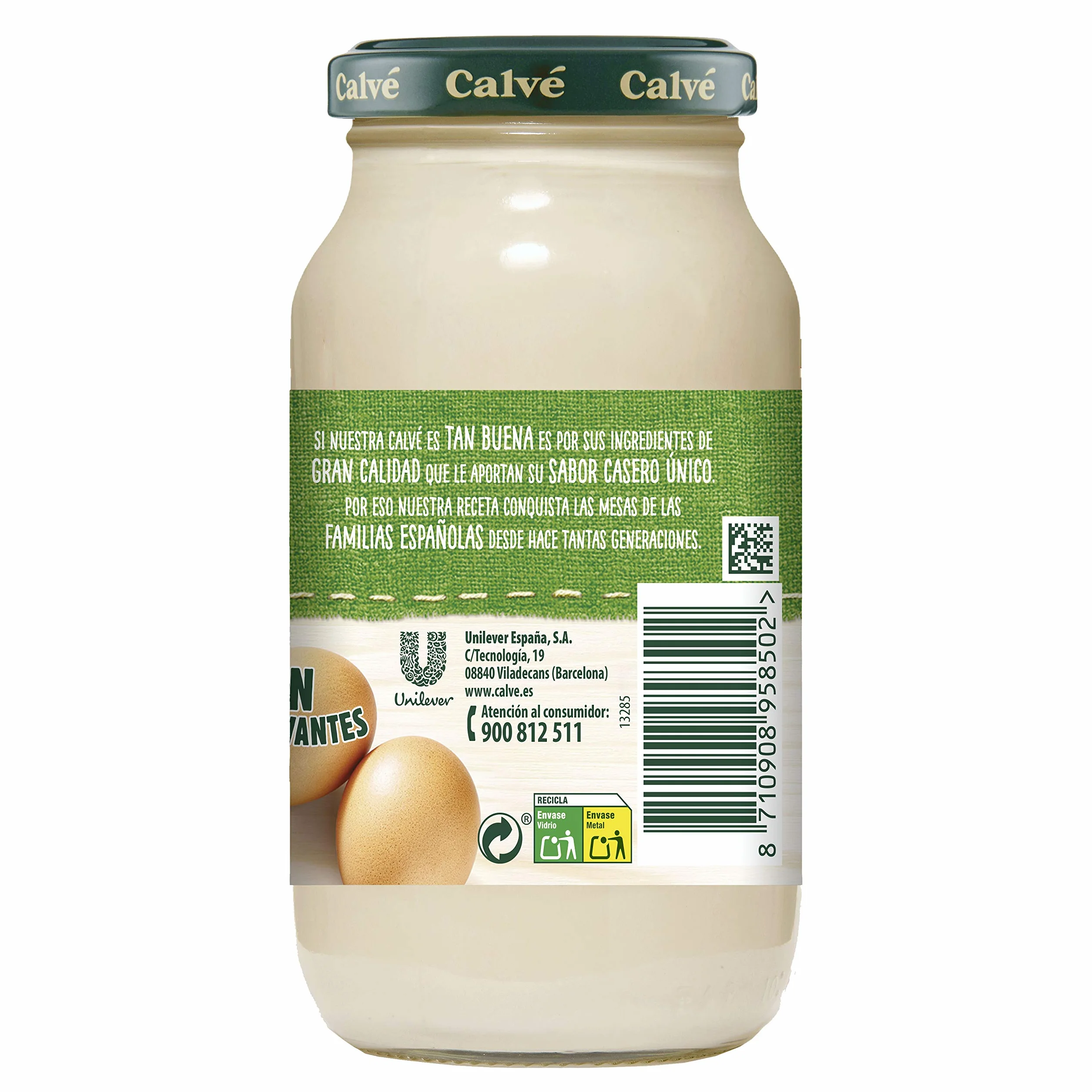Calvé Mayonesa casera frasco 430 ml