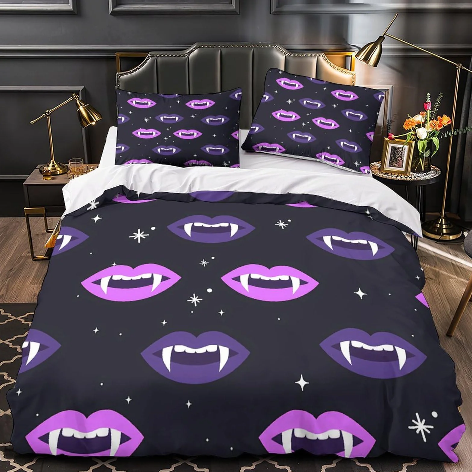 Tejido Texturizado Funda de Edredón con Fundas de Almohada 3 Piezas Diseño 3D Cremallera Oculta Transpirable Estilo de Sala de Estar Moderna Funda Edredon for niños y niñas King（220x240cm）