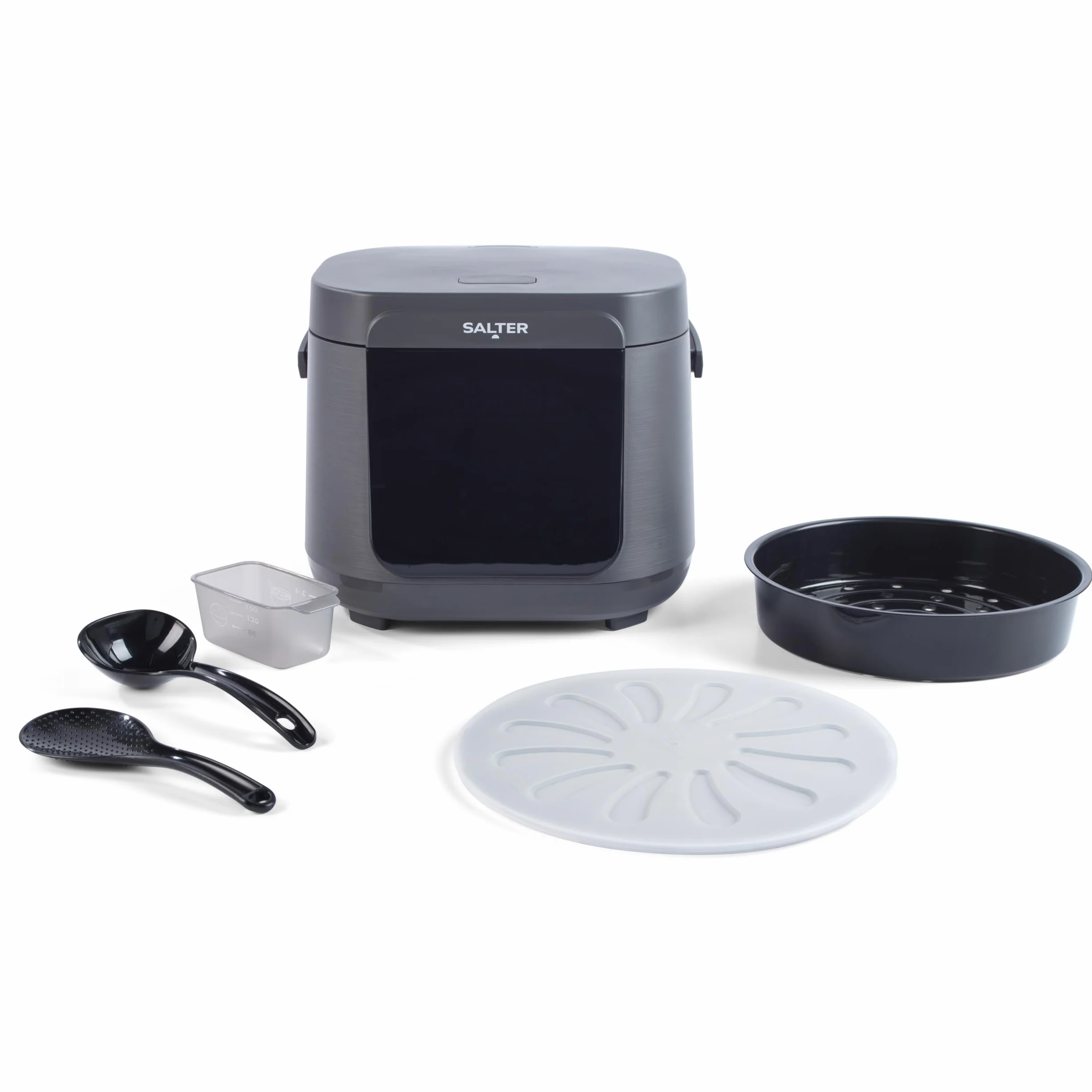 Salter Multicooker de 5 litros - 20 programas preestablecidos y función mantener caliente durante 12 horas, recubrimiento antiadherente sin PFAS, tapa interior y válvula de vapor extraíbles, 860W