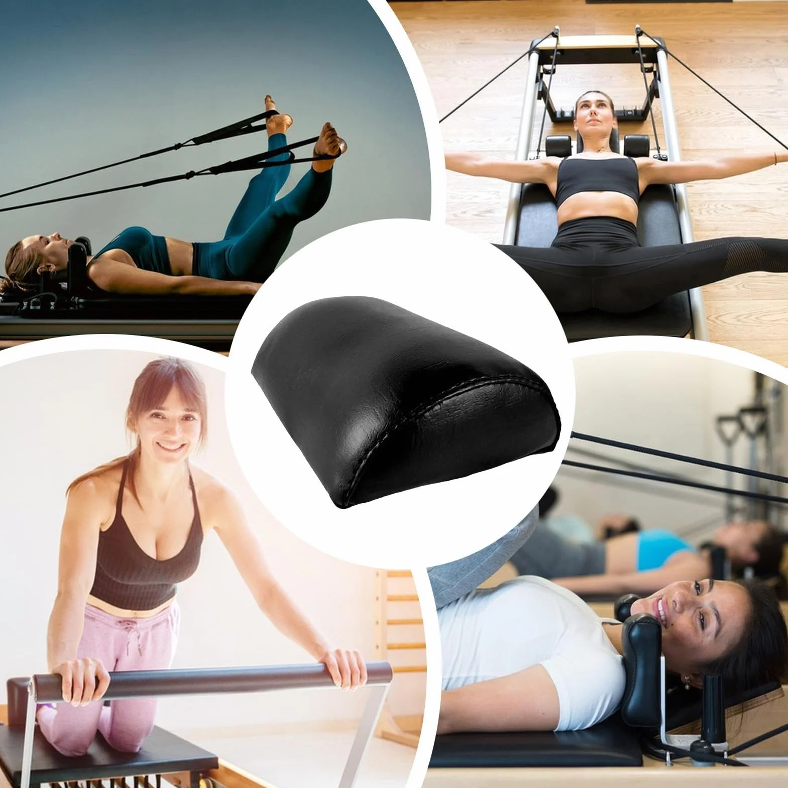 Almohada de Pilates para Cabeza y Cuello Cojín de Entrenamiento Soporte para Ejercicio Equipo de Fitness