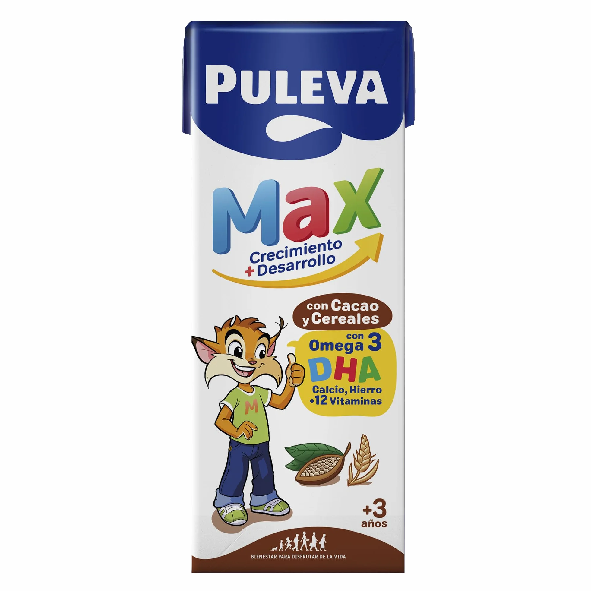 Puleva Max Cereales y Cacao Leche de Crecimiento +3 Años 10 Packs 3x200ml