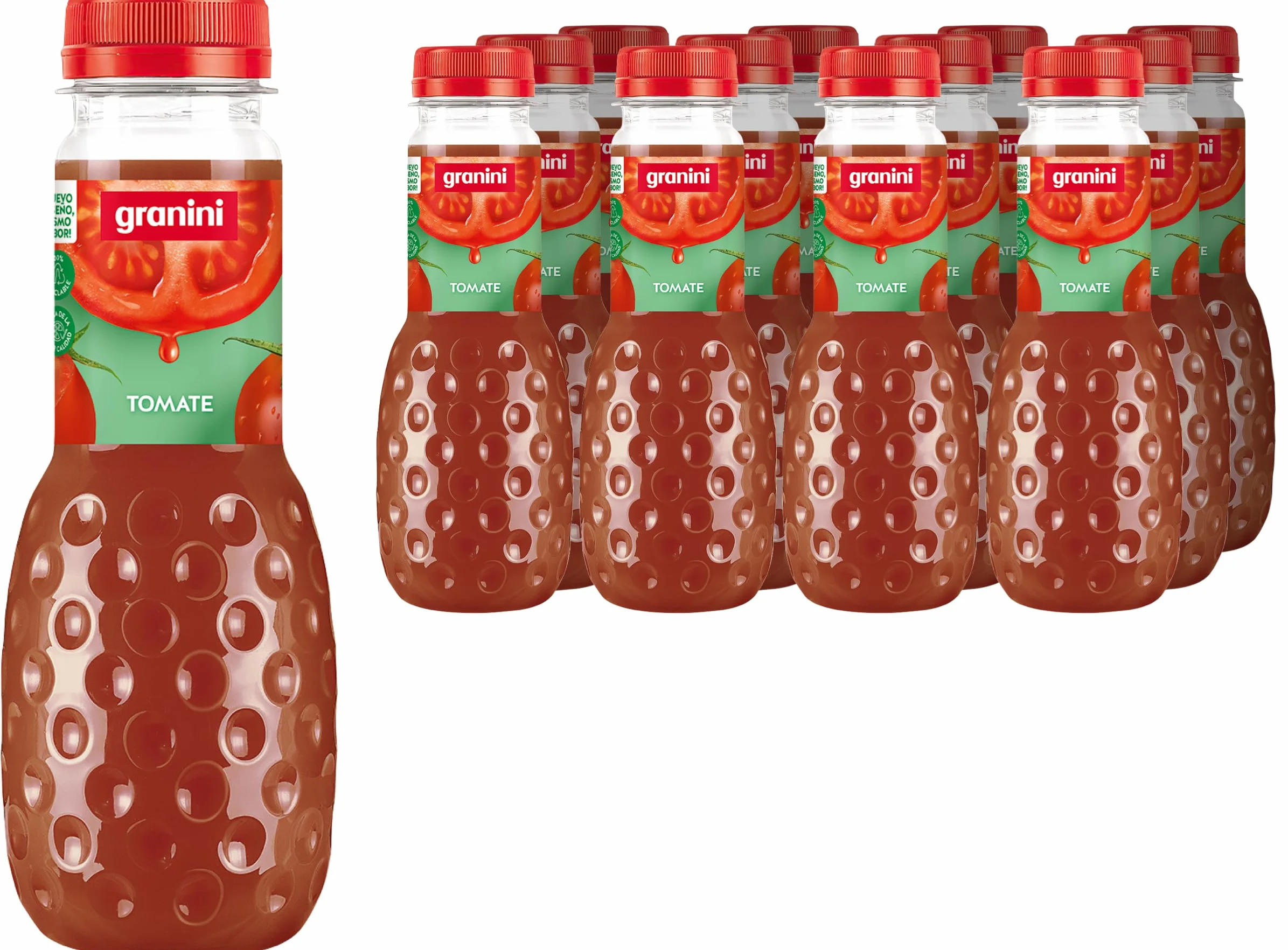Granini Zumo de Tomate 100% Sin Azúcares Añadidos Pack 12 x 330 ml
