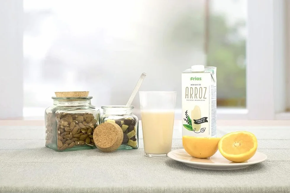 Frías Bebida Vegetal de Arroz Pack 6x1L Rica en Calcio y Vitamina D Sin Gluten Sin Lactosa Sin Azúcares Añadidos