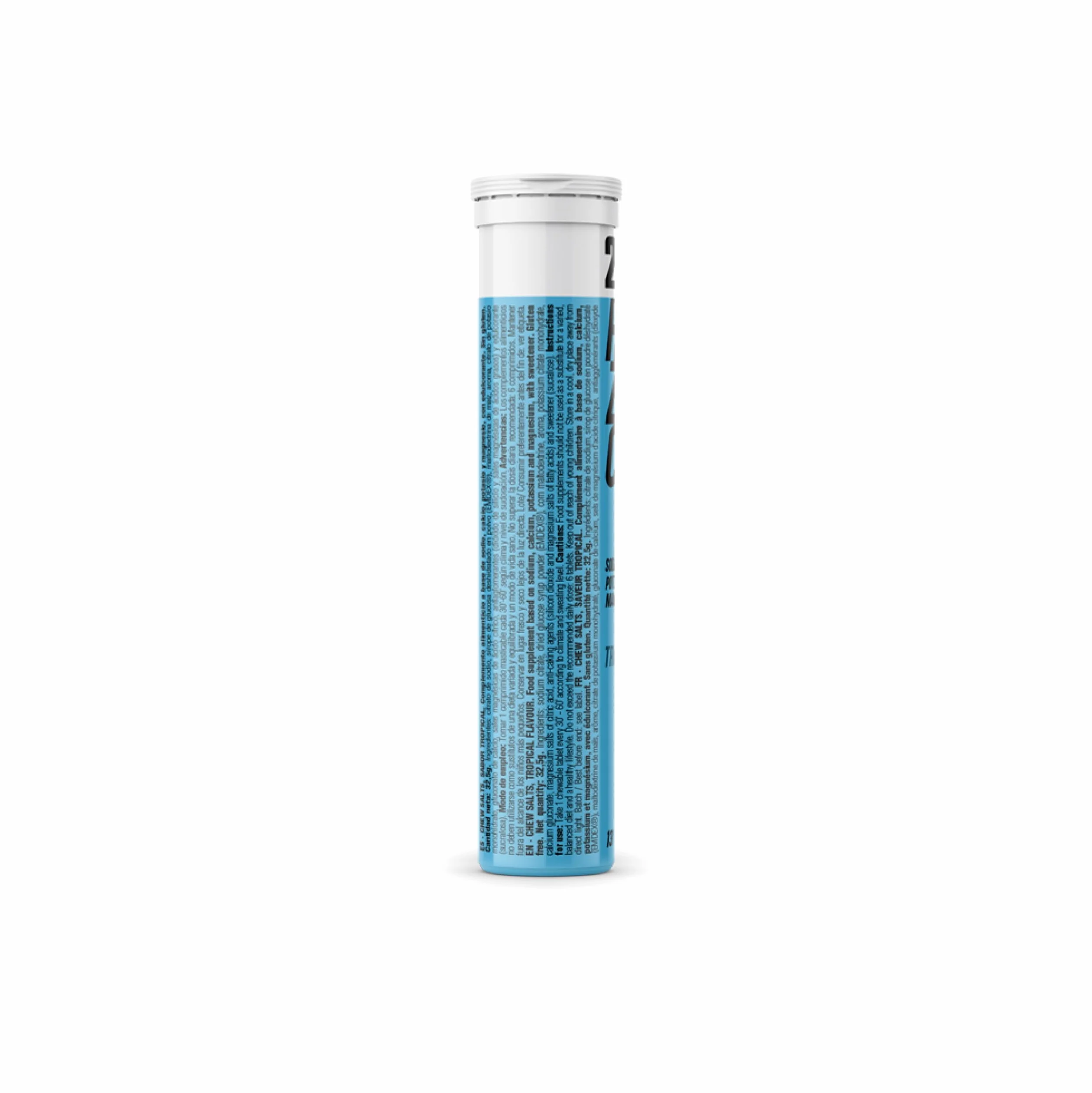 226ERS Hydrazero Chew Salts Comprimidos Masticables Reposición Electrolitos Vegano sin Gluten Sabor Tropical 13 Comprimidos