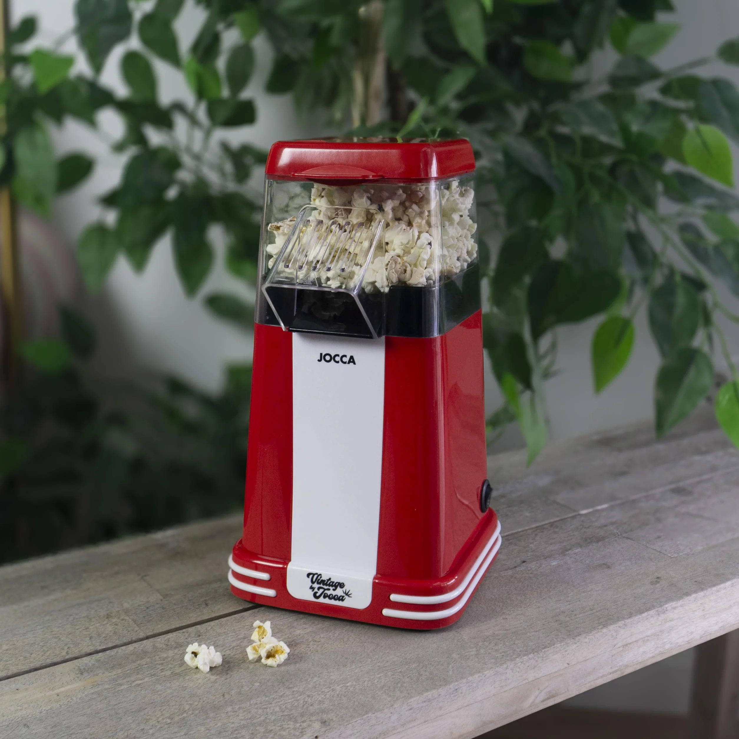 Palomitero Eléctrico 1200W sin Aceite, Máquina de Palomitas con Vaso Medidor