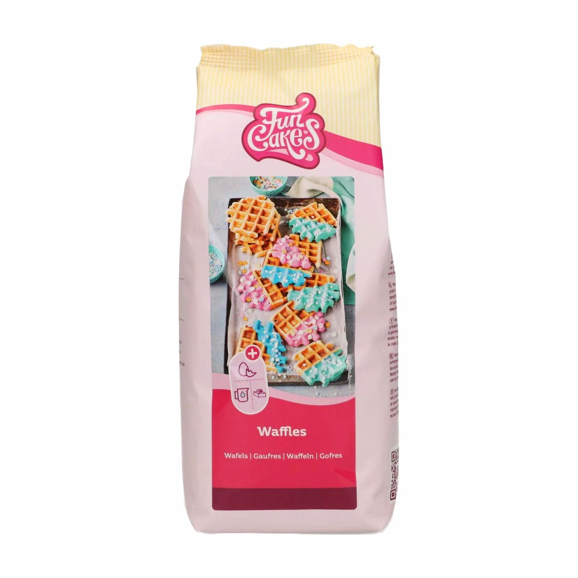 FunCakes Preparado para Gofres 1 kg, Gofres Belgas Dulces y Crujientes