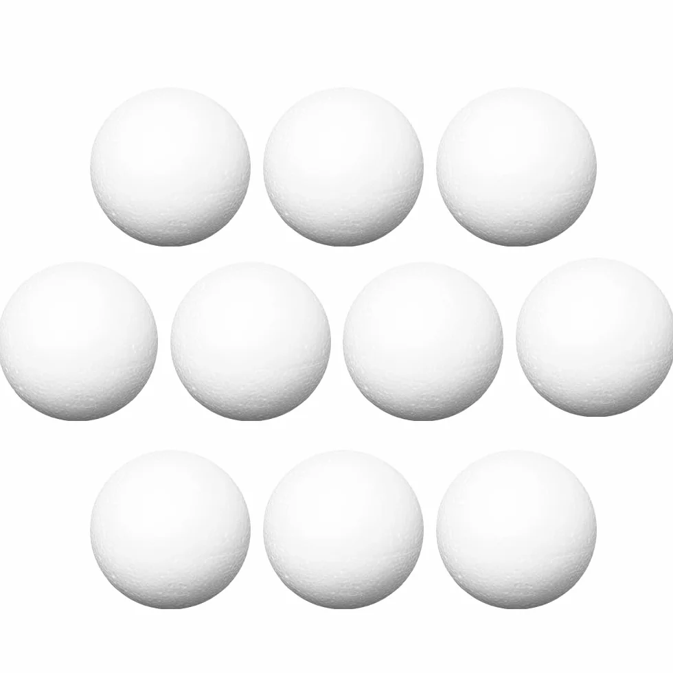 Bolas de poliestireno 4 cm diámetro 10 unidades para manualidades bricolaje decoupage