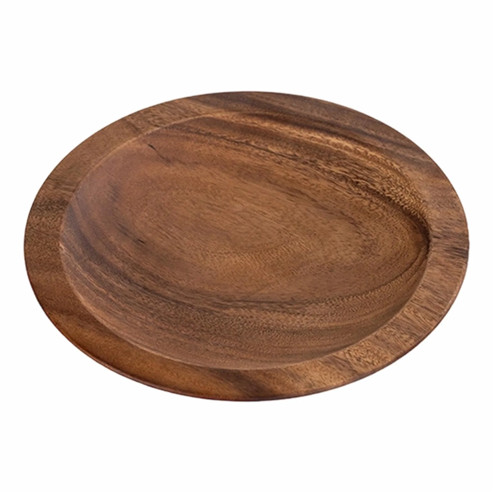 Amagogo Ensaladera de Madera, decoración rústica para el hogar, para baño, encimera de Cocina, Centro de Mesa Multiusos, Cuenco Decorativo para, L