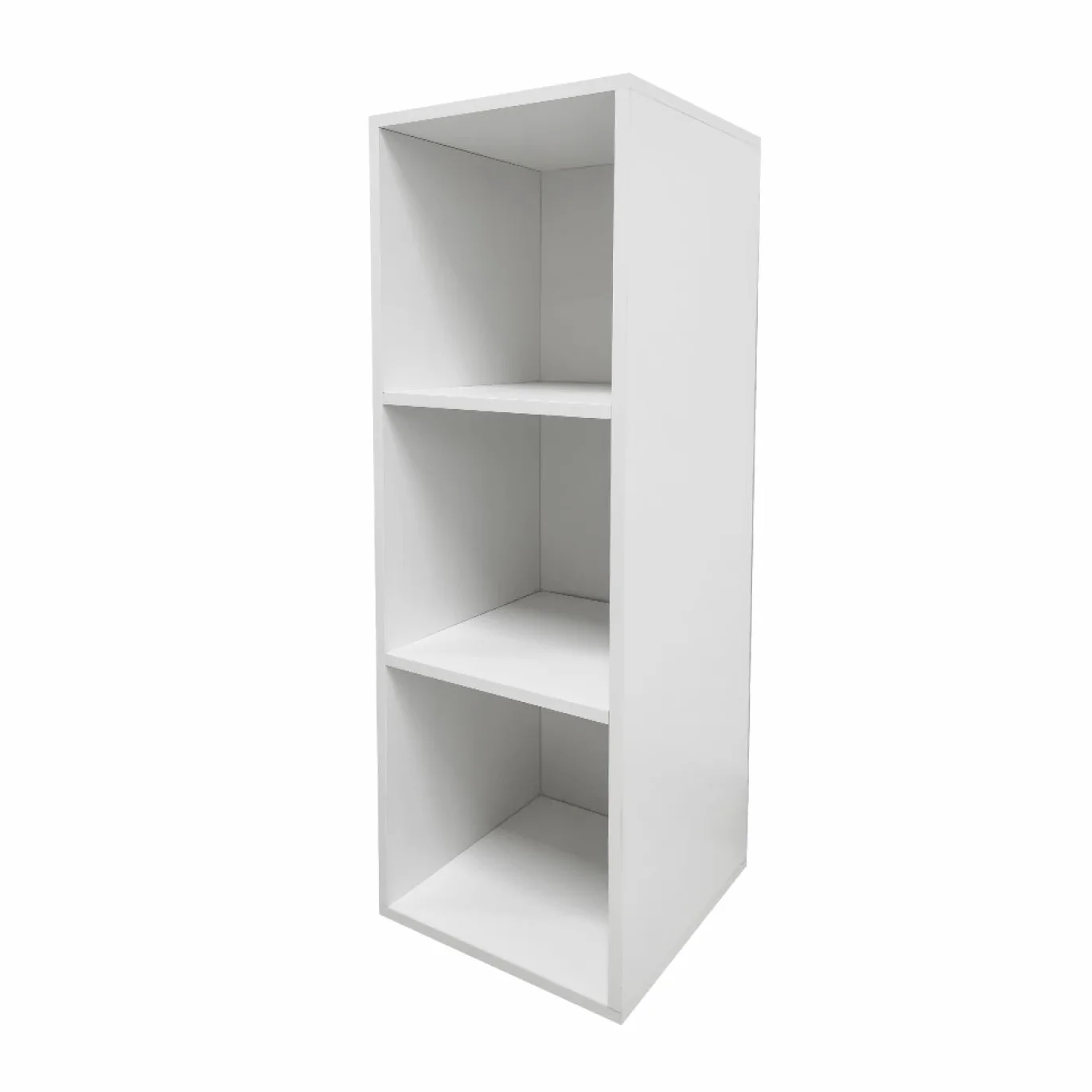Mueble de almacenamiento de vinilo LP 3 compartimentos blanco