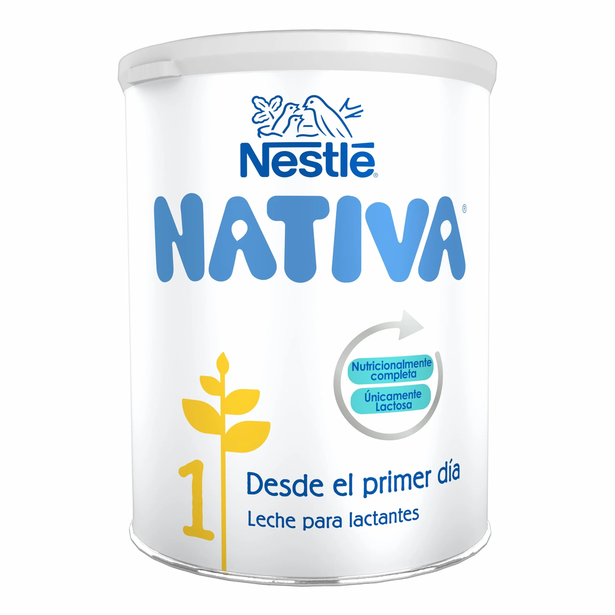 Nestlé NATIVA 1 Leche para bebés en polvo, bote 800g