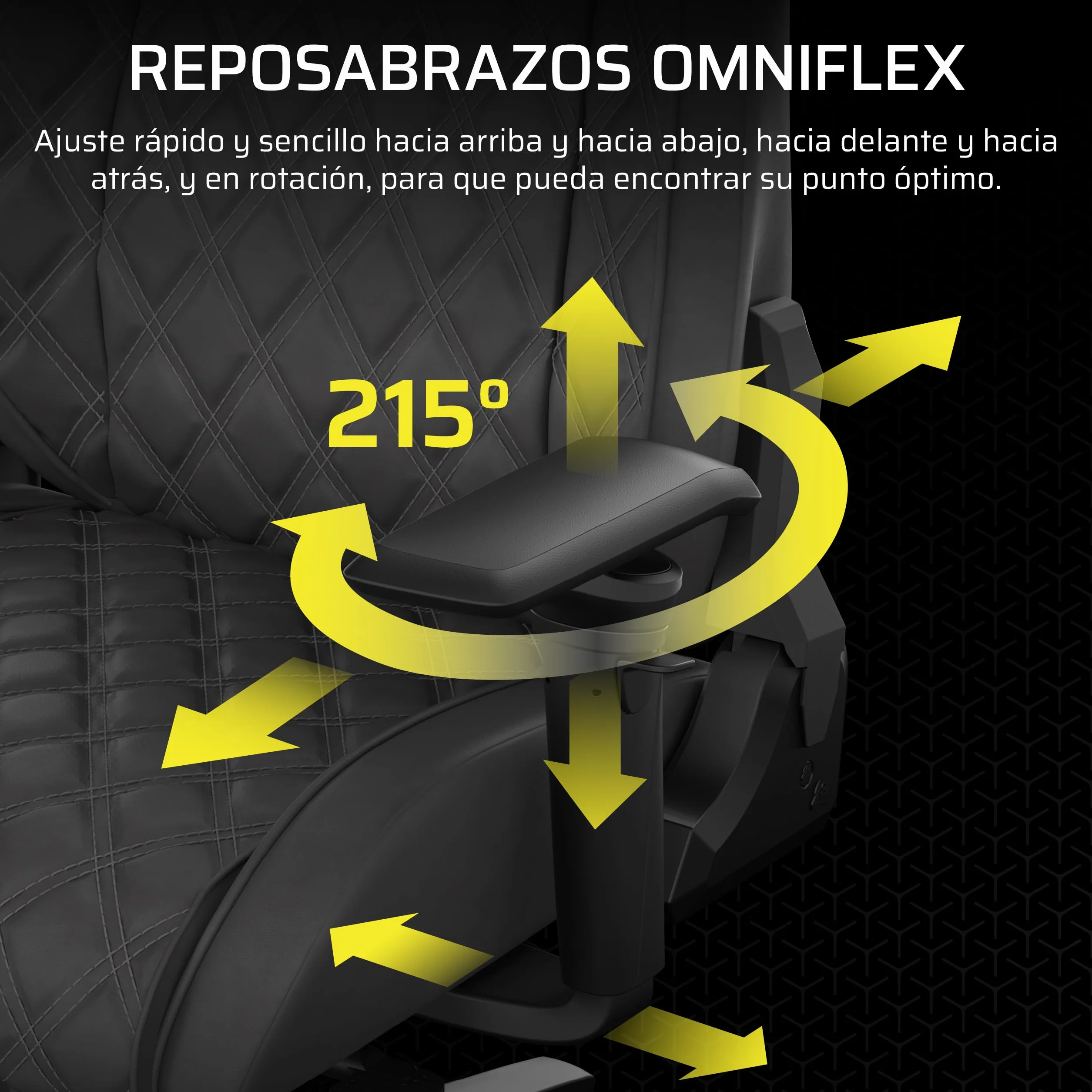 Corsair TC500 Luxe Silla para Juegos – Tejido Transpirable Premium – Asientos Anchos – Reposabrazos Ajustables en 5 Direcciones – Soporte Lumbar Ajustable – Reclinable 90-135° – Sombra