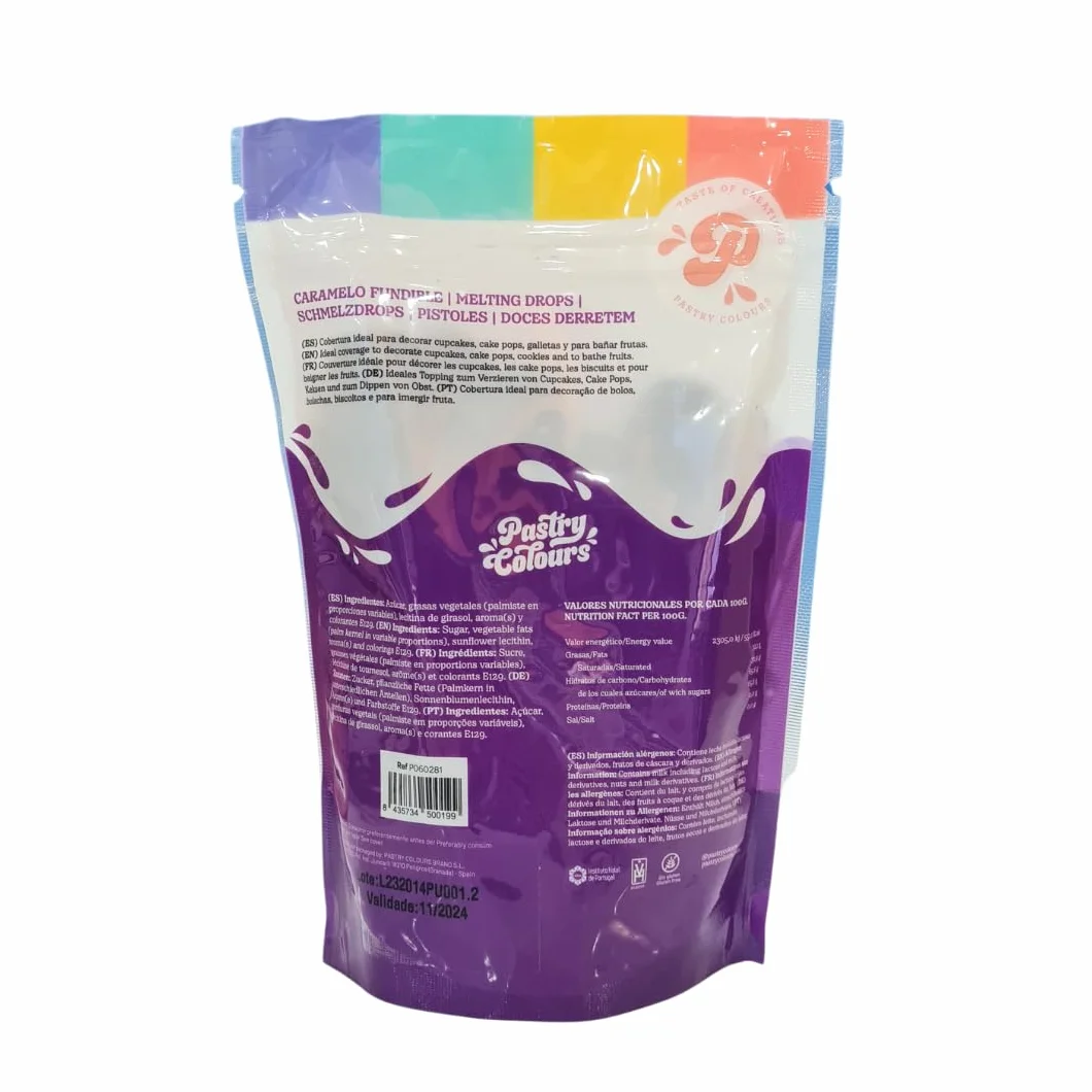 Melts Morados Chocolate para Fundir Cobertura para Pasteles 250g Púrpura