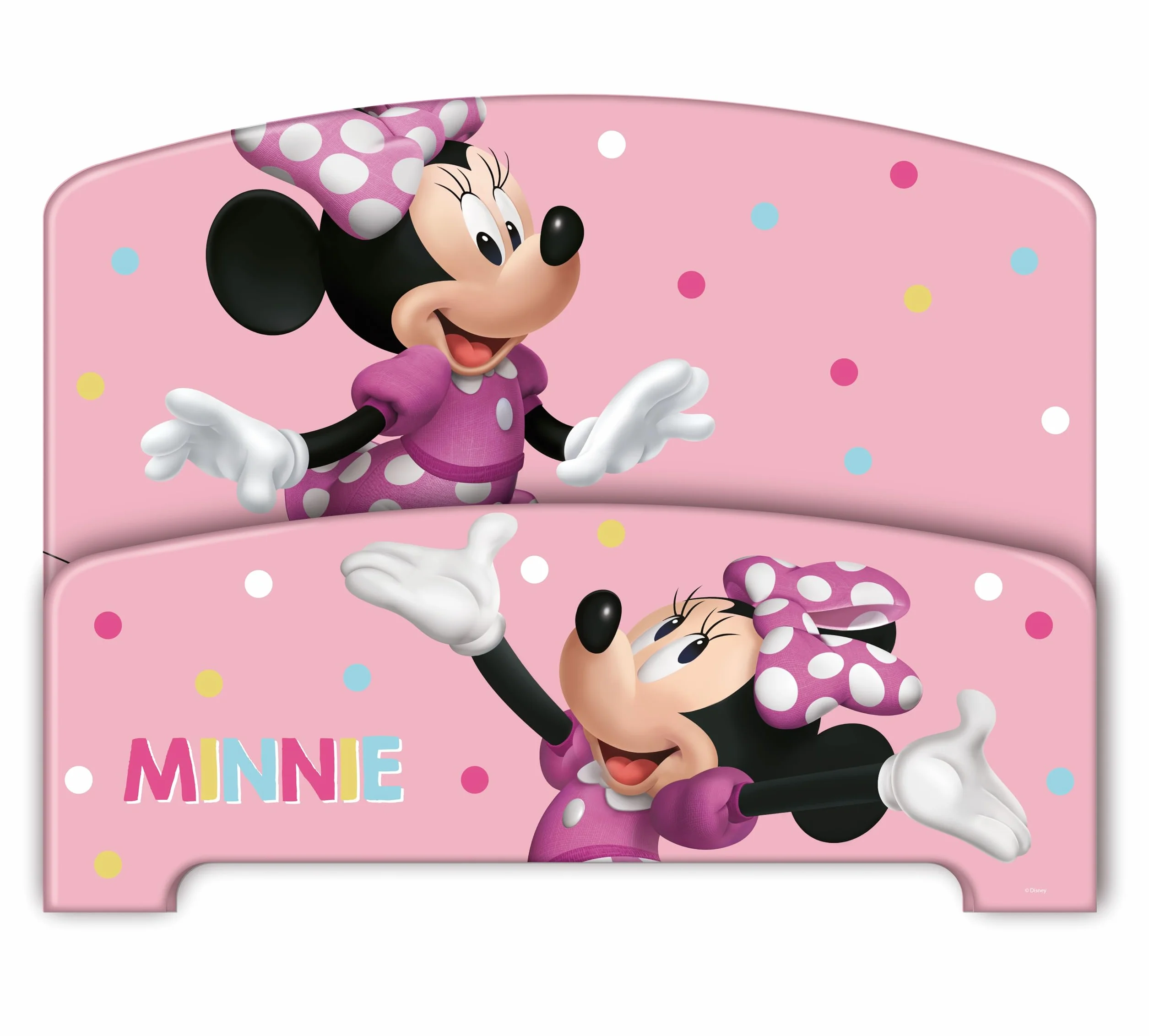 Cama Infantil de Madera Disney Minnie Mouse ARDITEX 77x143x60cm Rosa Apta colchones 70x140cm