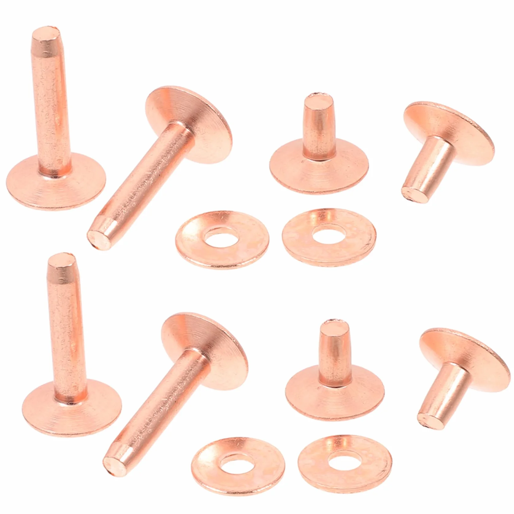 NUOBESTY 154piezas Kit De Remaches De Metal Remaches Redondos Para Hacer Manualidades Ropa y Accesorios