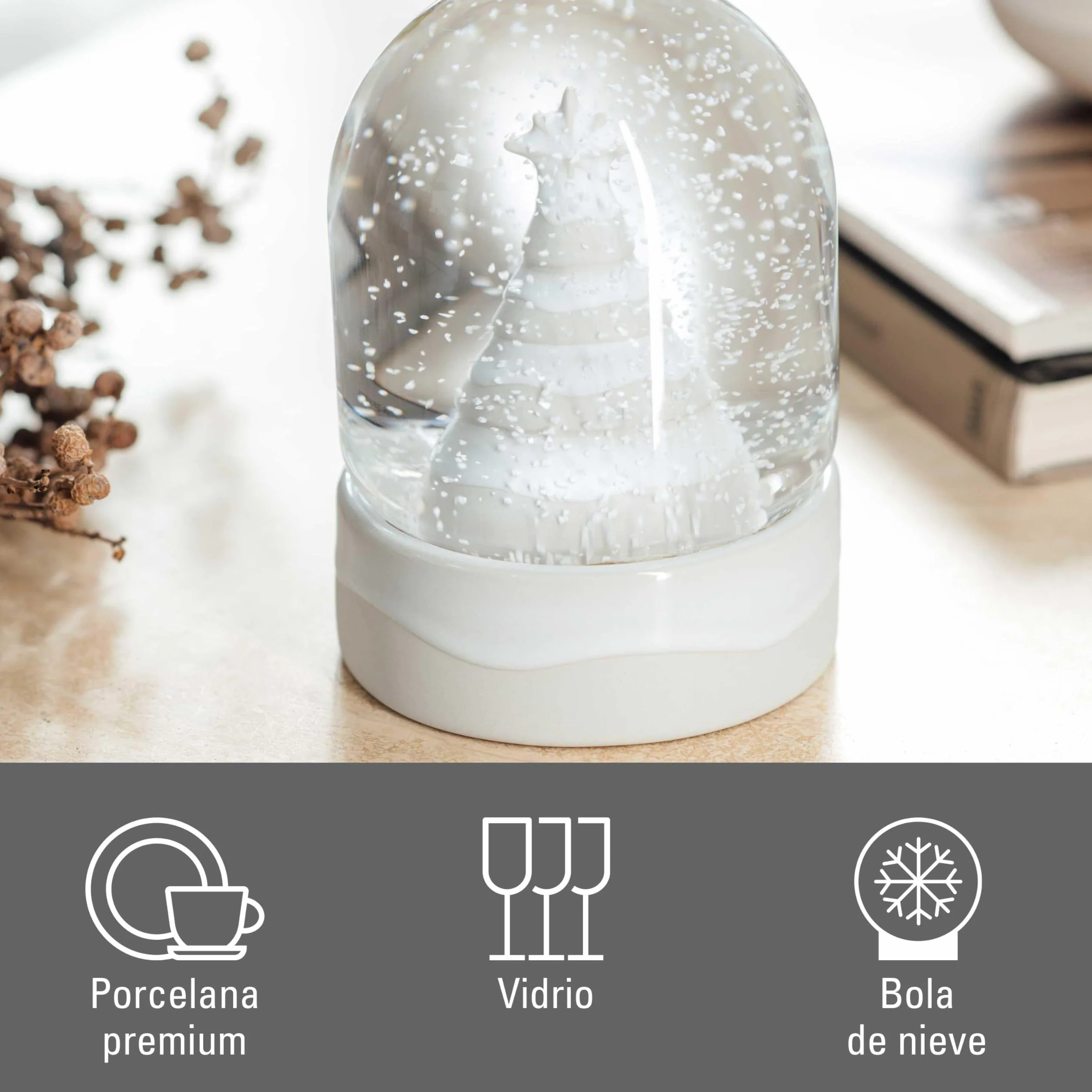 Villeroy & Boch Bola de Nieve Winter Glow 11x11x13 cm