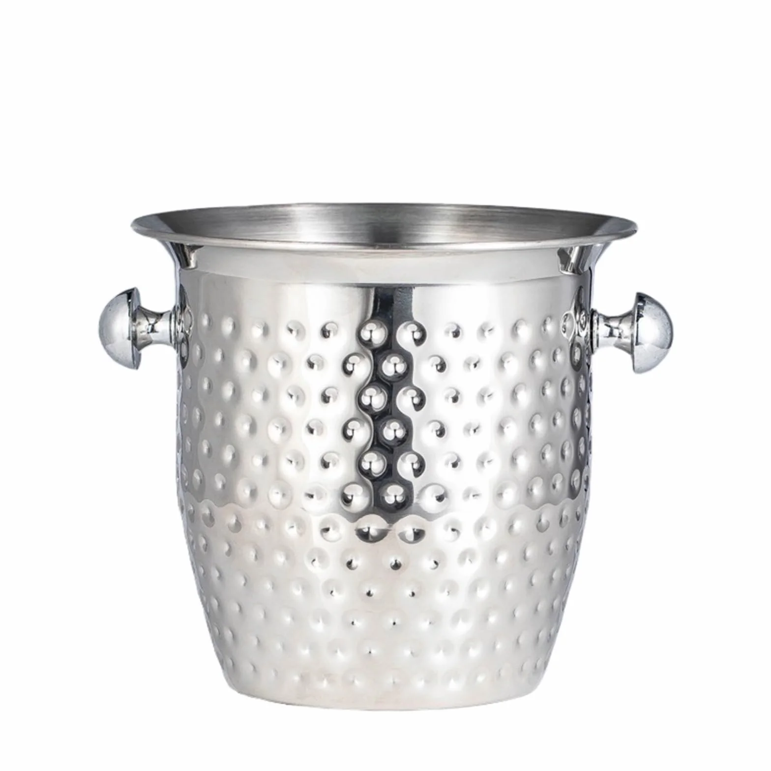 Cubo de Hielo Cubitera de Acero Inoxidable con Forma Cuerno for Botellas Vino, champán o Cerveza Enfriador Vino