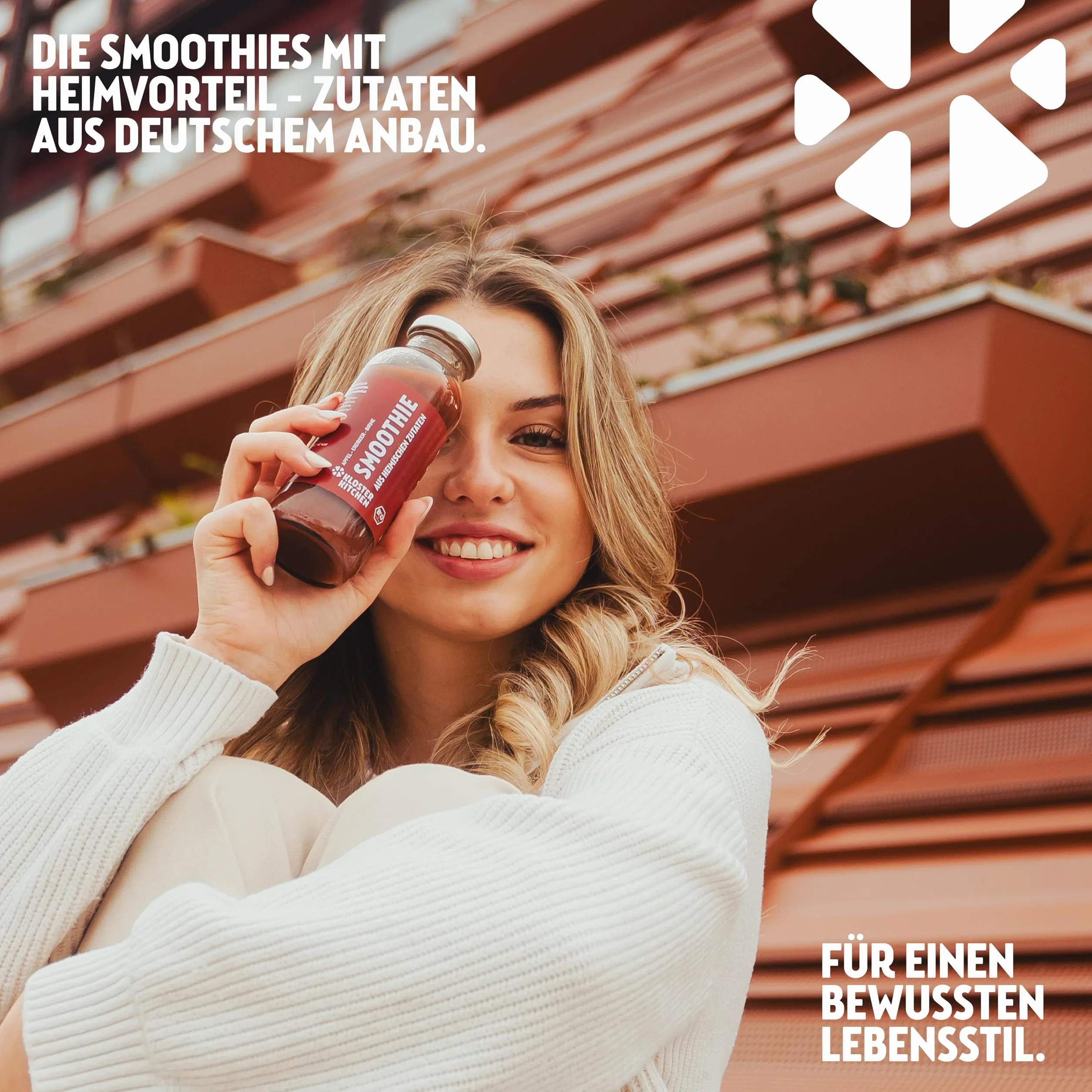 Kloster Kitchen Bio Smoothie de Manzana Roja, Pera y Fresa 6x250 ml