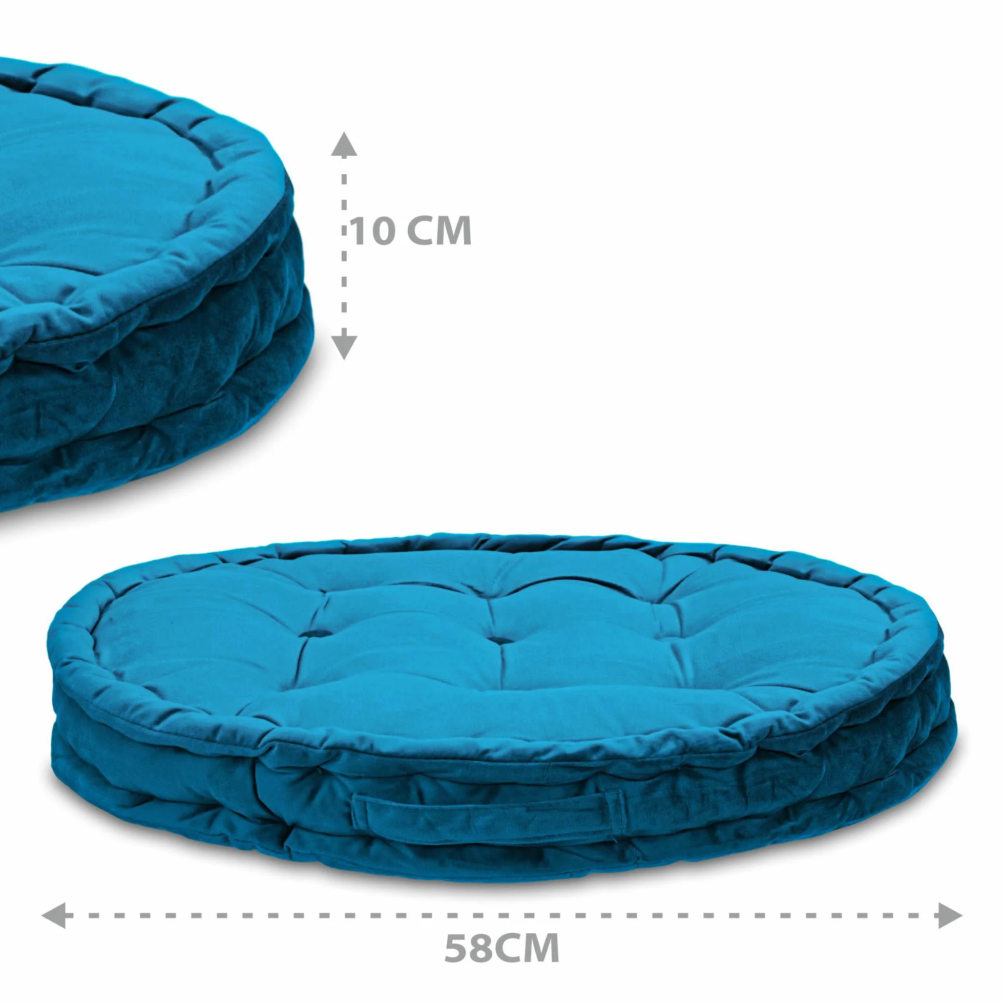 Cojín de meditación Yoga Zafu redondo ergonómico para relajación ejercicios bienestar interior exterior
