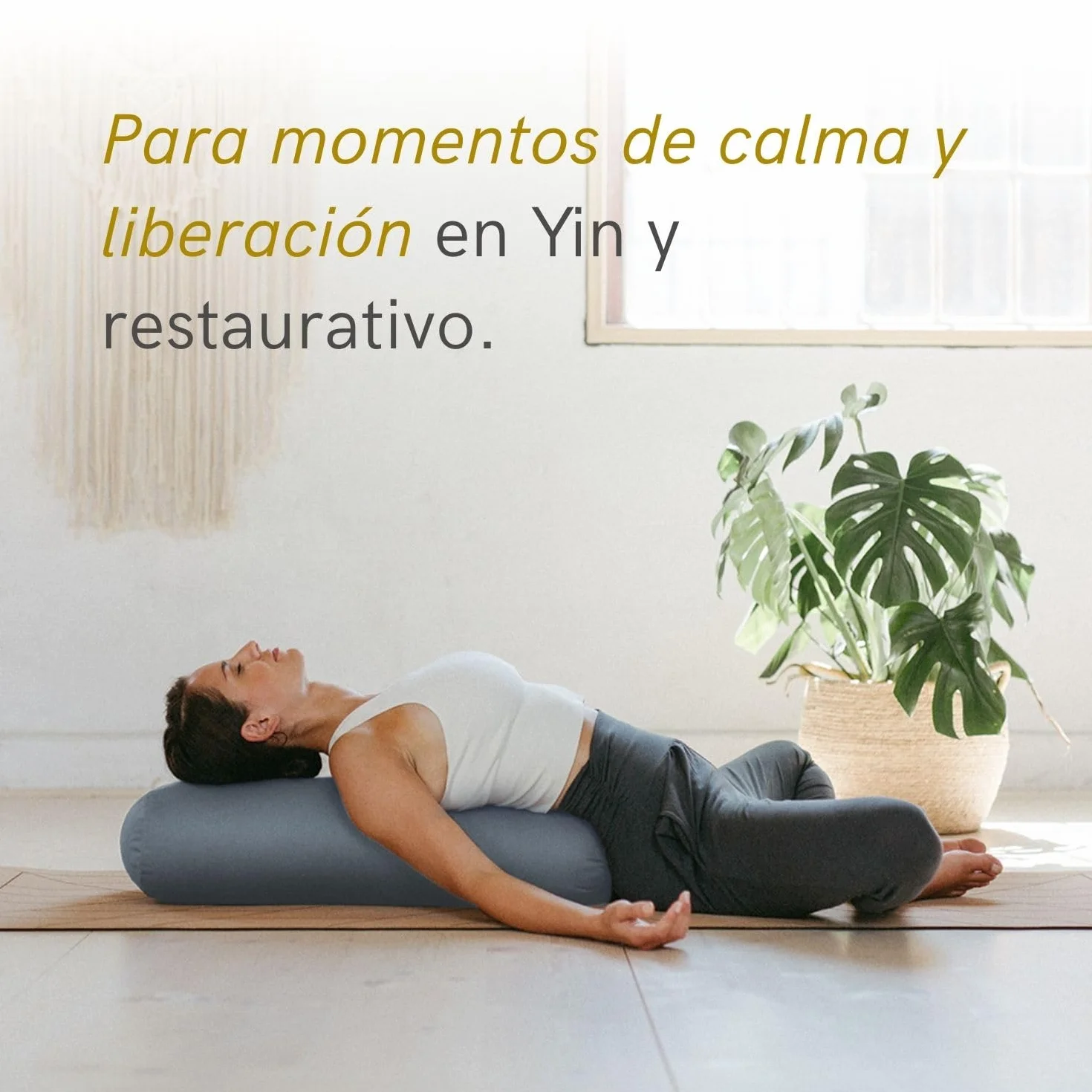 Lotuscrafts Cojín de Yoga para Yin Yoga, Rollo, Funda Lavable de Algodón Orgánico, Relleno de Ceiba, Cojín de Meditación