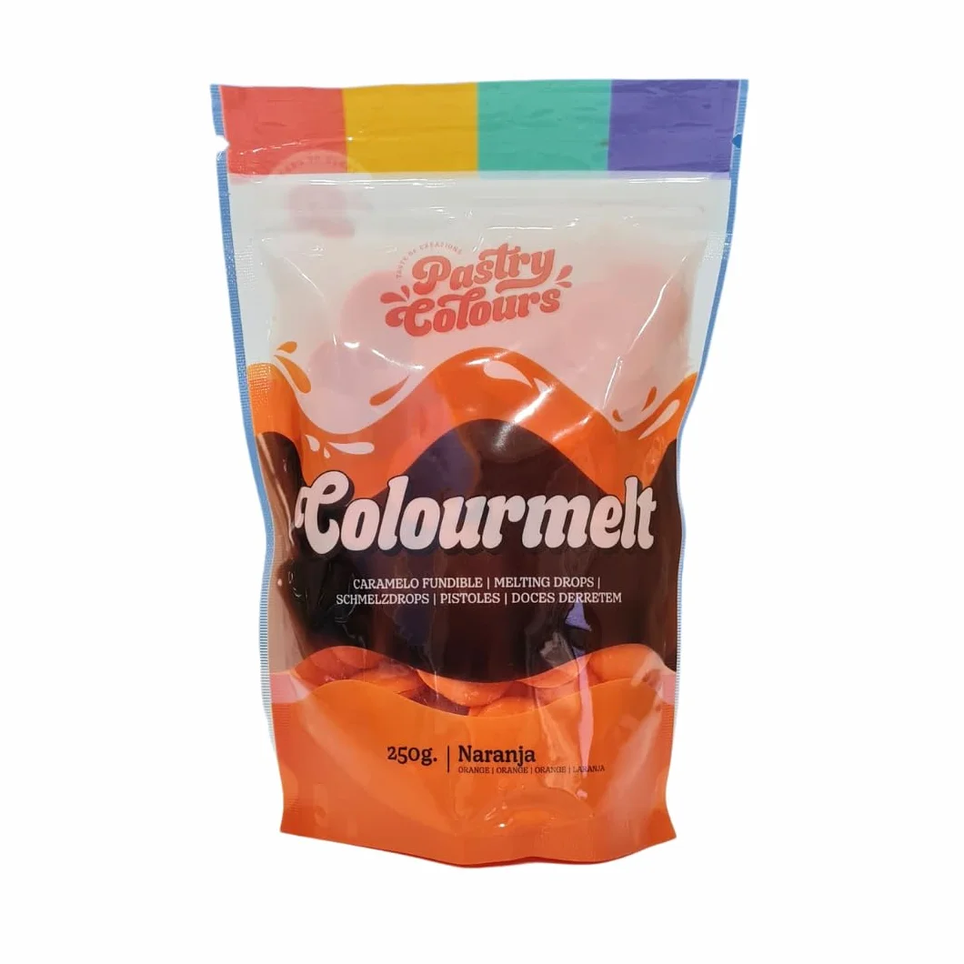 PASTRY COLOURS Melts Naranja Chocolate para Fundir Cobertura para Pasteles 250g