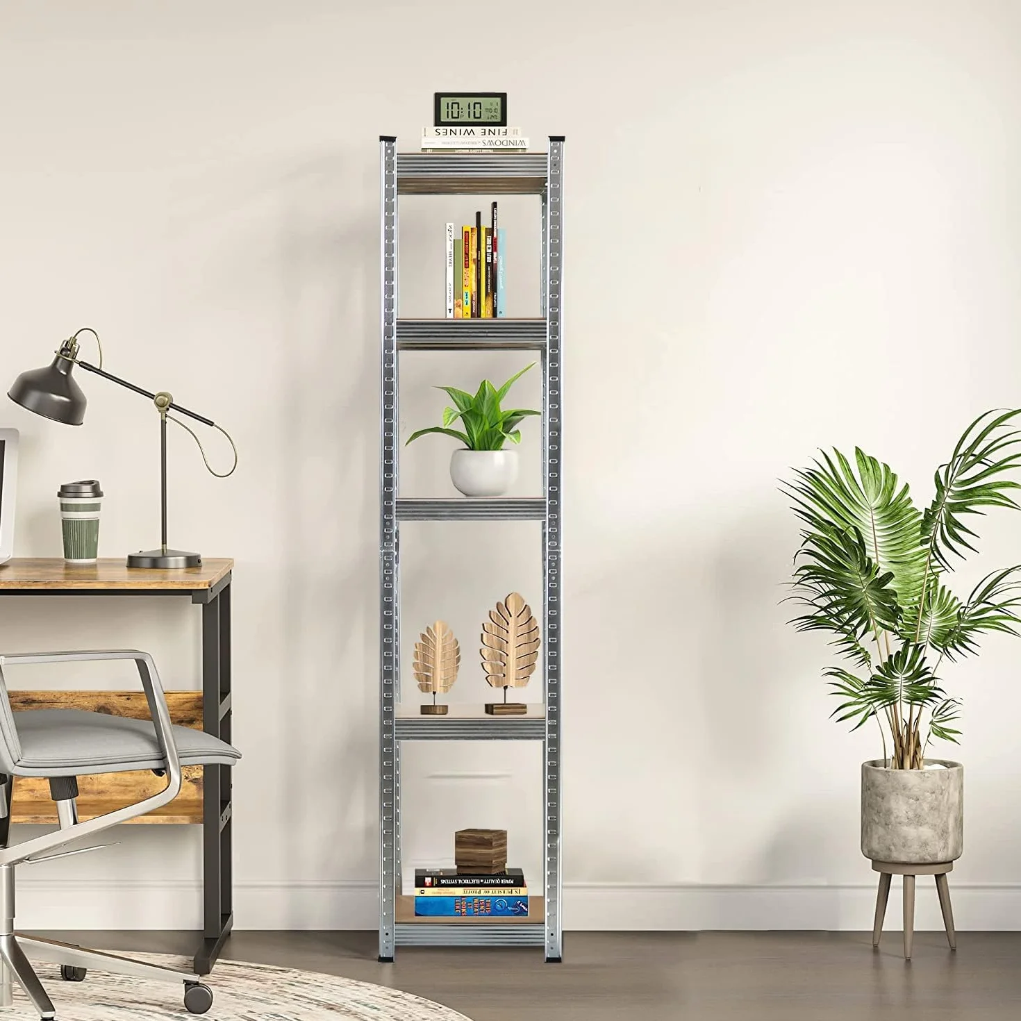 THINIA HOME Estantería Modular 180x40x40cm 175Kg 5 Baldas Ajustables