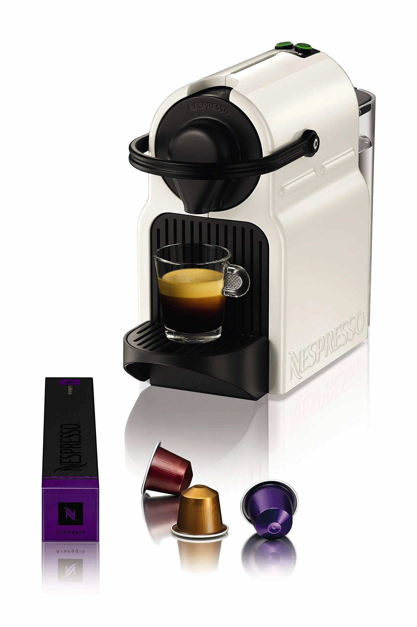 Nespresso Krups Inissia XN1001 Cafetera Monodosis 19 Bares Blanco Reacondicionado