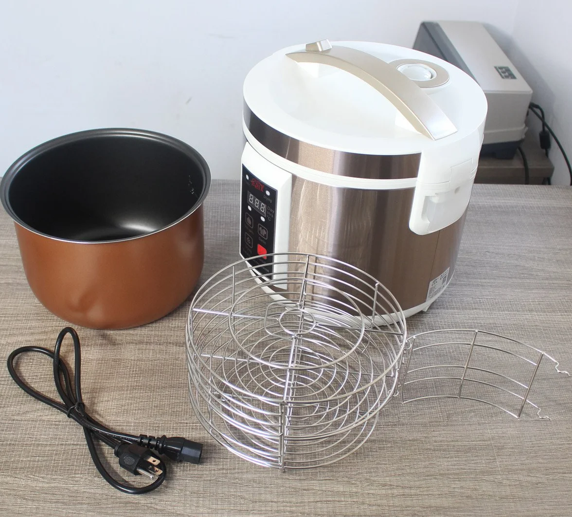 5L Fermentador de Ajo Negro, Olla Automática de Ajo, Cocedor de Ajo con Control Automático, Control de Tiempo y Temperatura, 220V